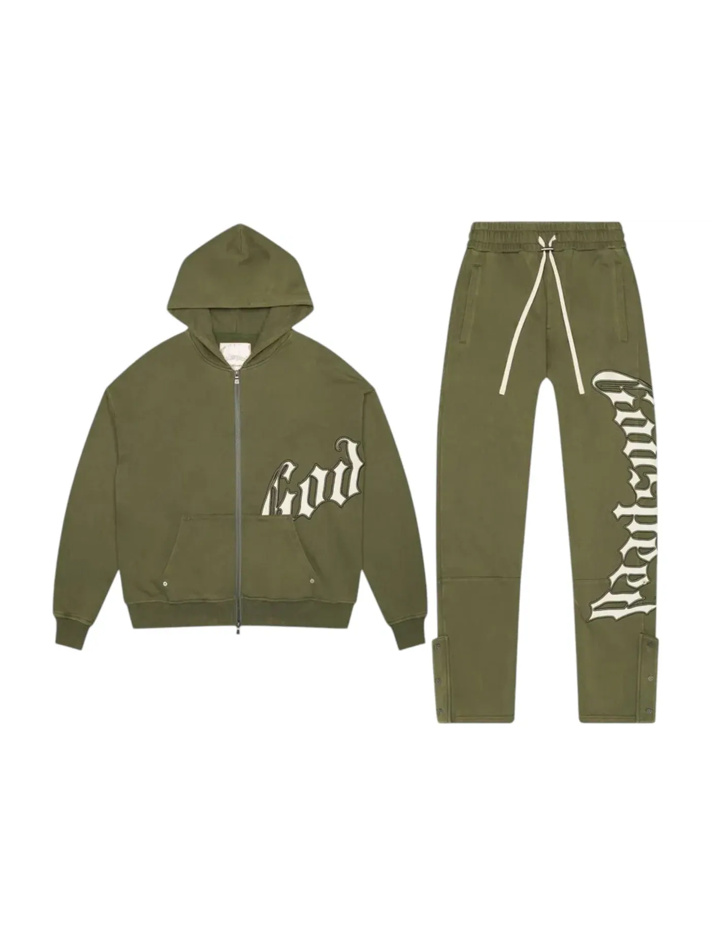 Мужской комплект спортивного костюма Godspeed Sweatsuit — изображение 1 из 2, оливковый