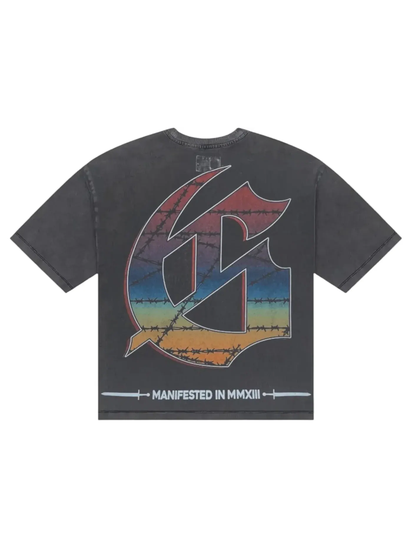Мужская футболка с принтом Godspeed T-shirt — изображение 2 из 2, серый