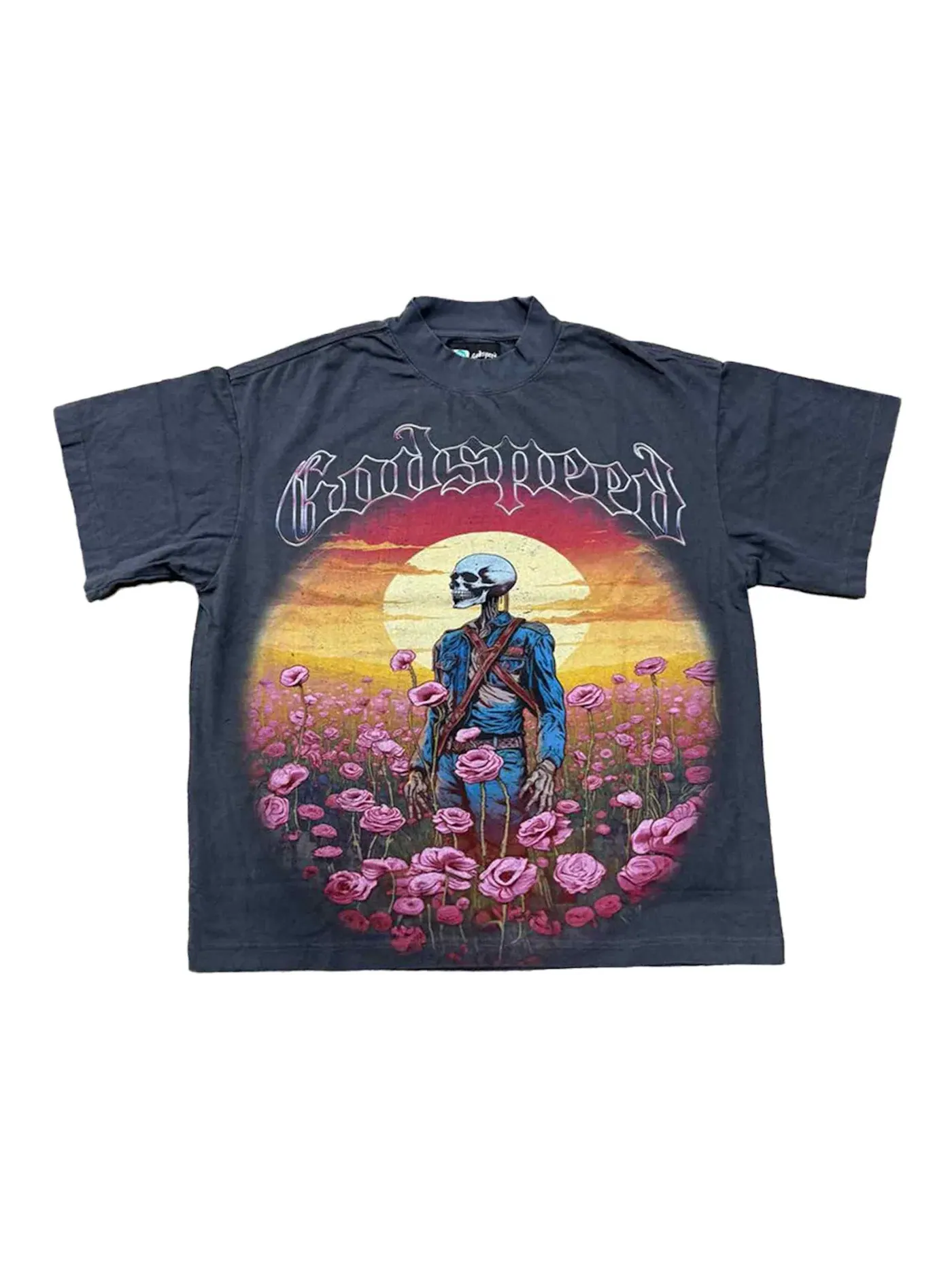 Мужская футболка с принтом Godspeed Tee — изображение 1 из 2, черный