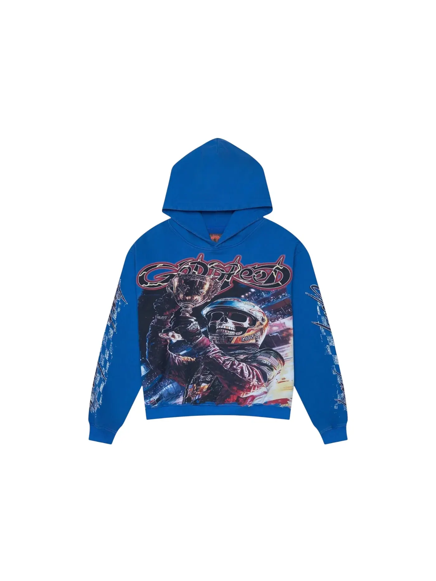 Мужская худи с принтом Godspeed Podium Dreams Hoodie — изображение 1 из 2, синий