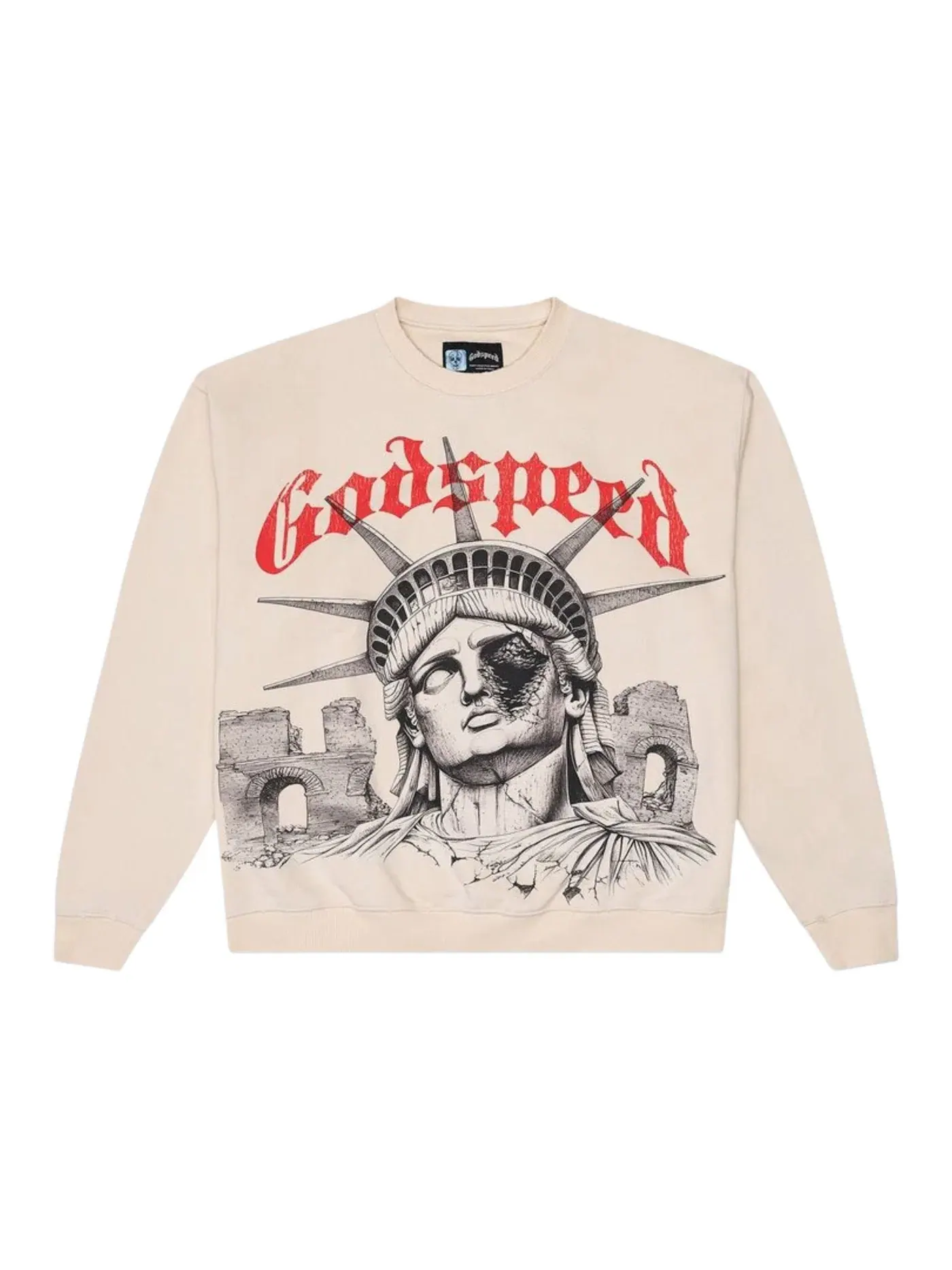 Мужской свитшот с принтом Sweatshirt Godspeed — изображение 1 из 2, кость