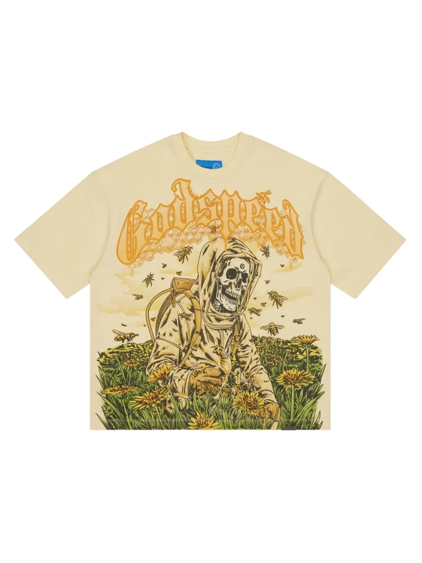 Мужская футболка с принтом Godspeed T-shirt — изображение 1 из 1, кость