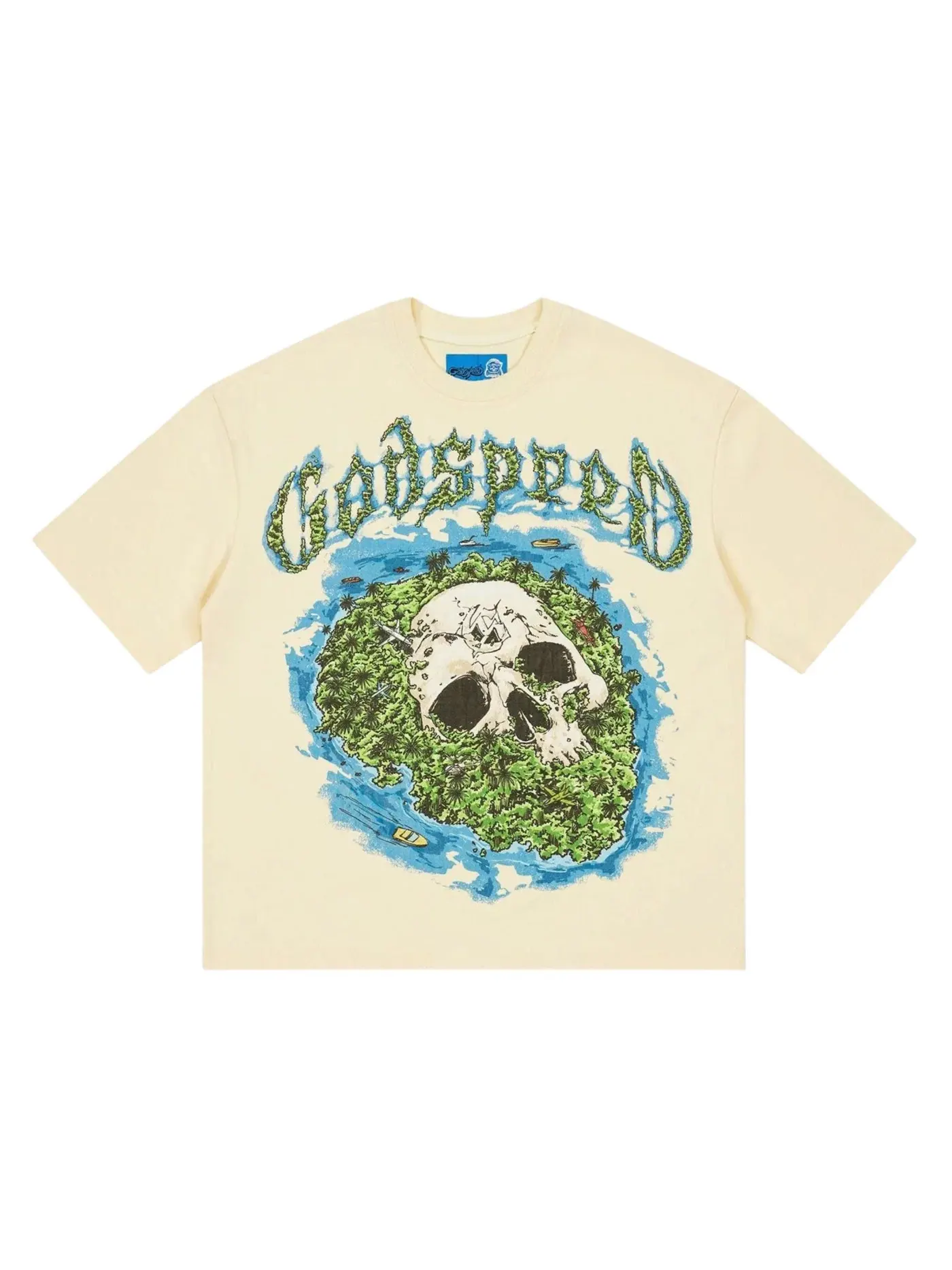 Мужская футболка с принтом Godspeed T-shirt — изображение 1 из 1, кость