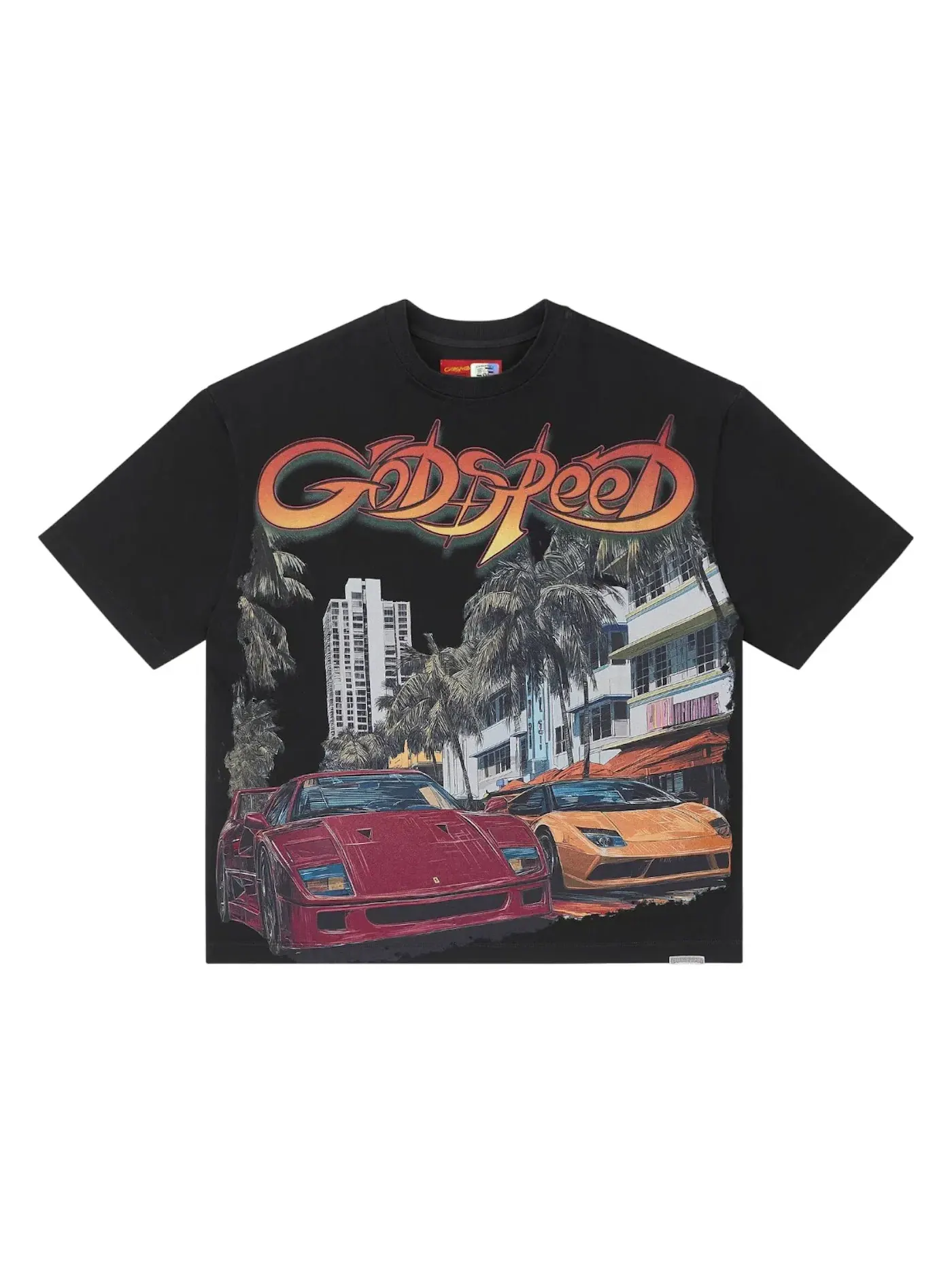 Мужская футболка с принтом Godspeed T-Shirt — изображение 1 из 2, черный