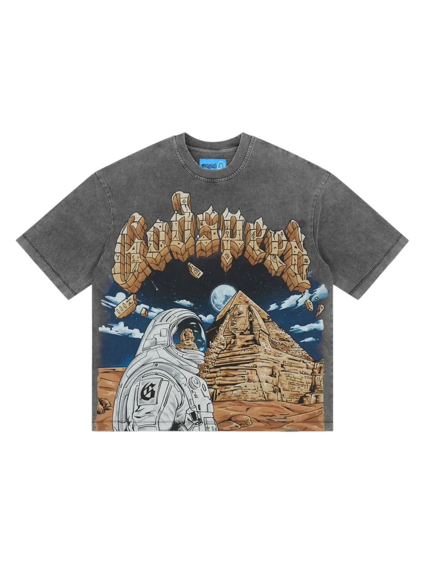 Мужская футболка с принтом Godspeed T-shirt — изображение 1 из 1, серый
