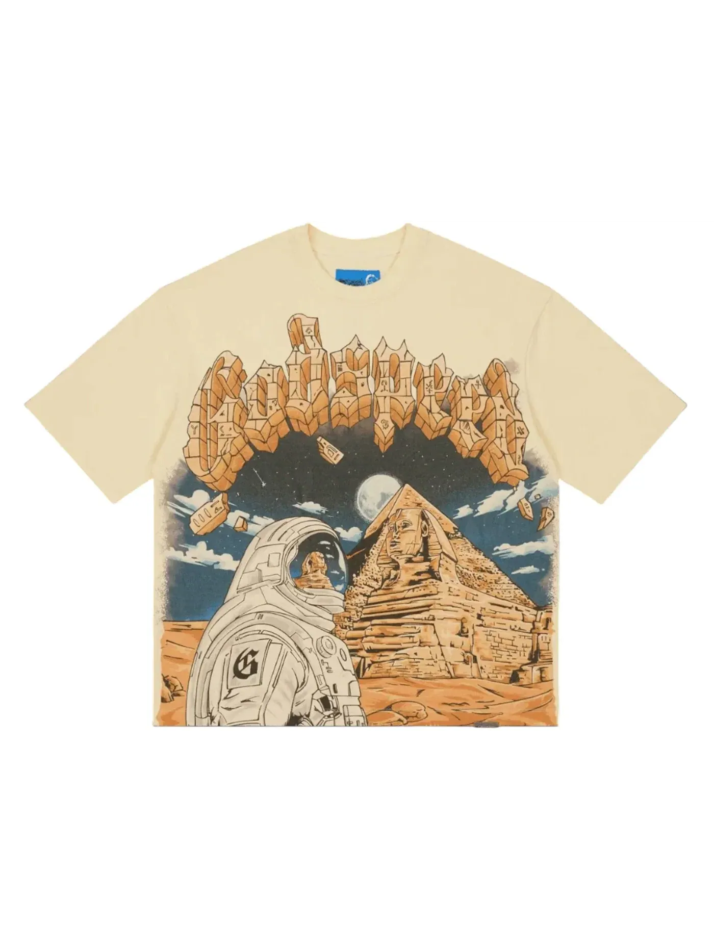 Мужская футболка с принтом Godspeed Sphinx Guardian T-shirt NG T-shirt — изображение 1 из 2, кость