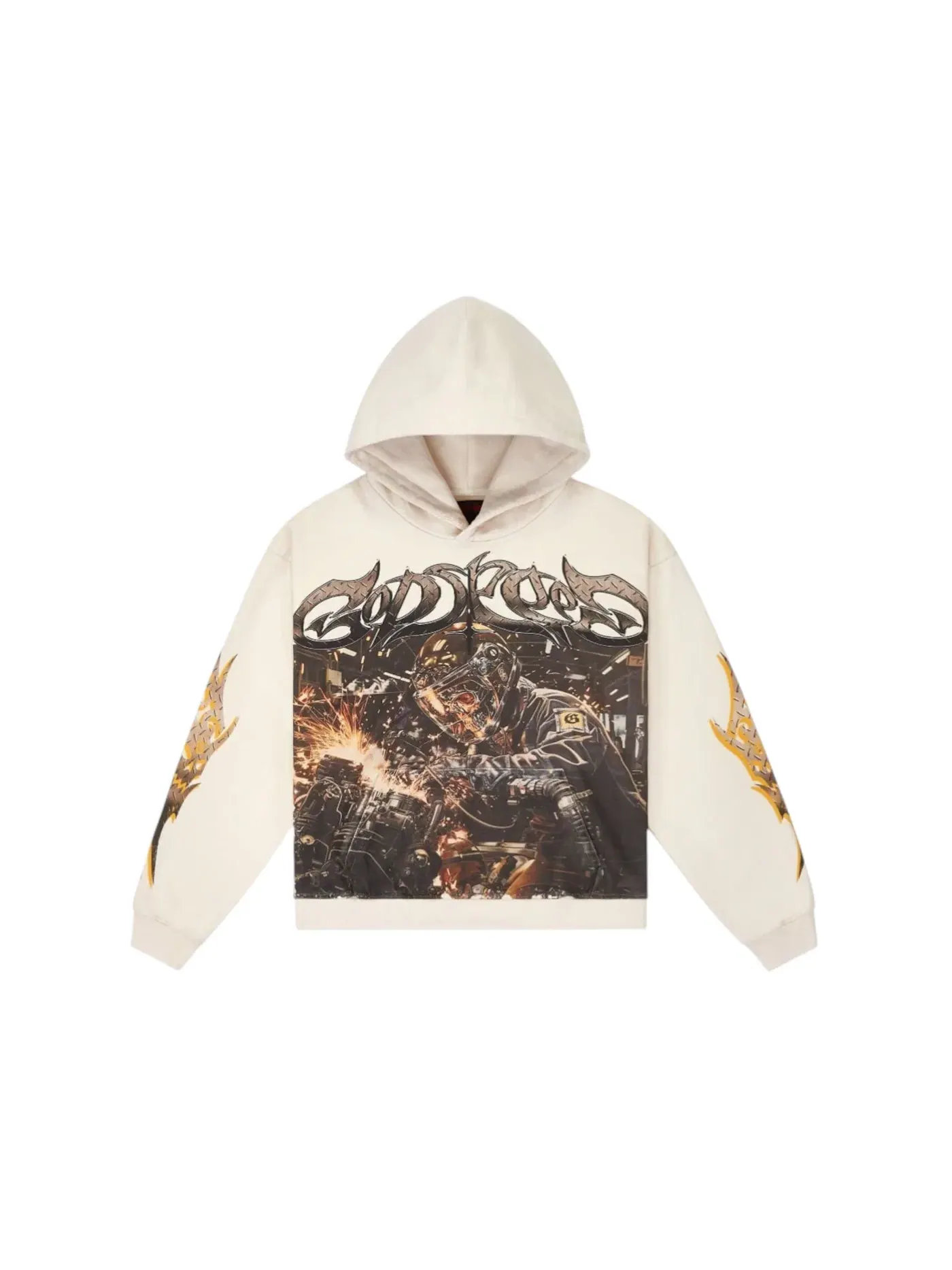 Мужской худи с принтом Godspeed Hoodie — изображение 1 из 2, кость