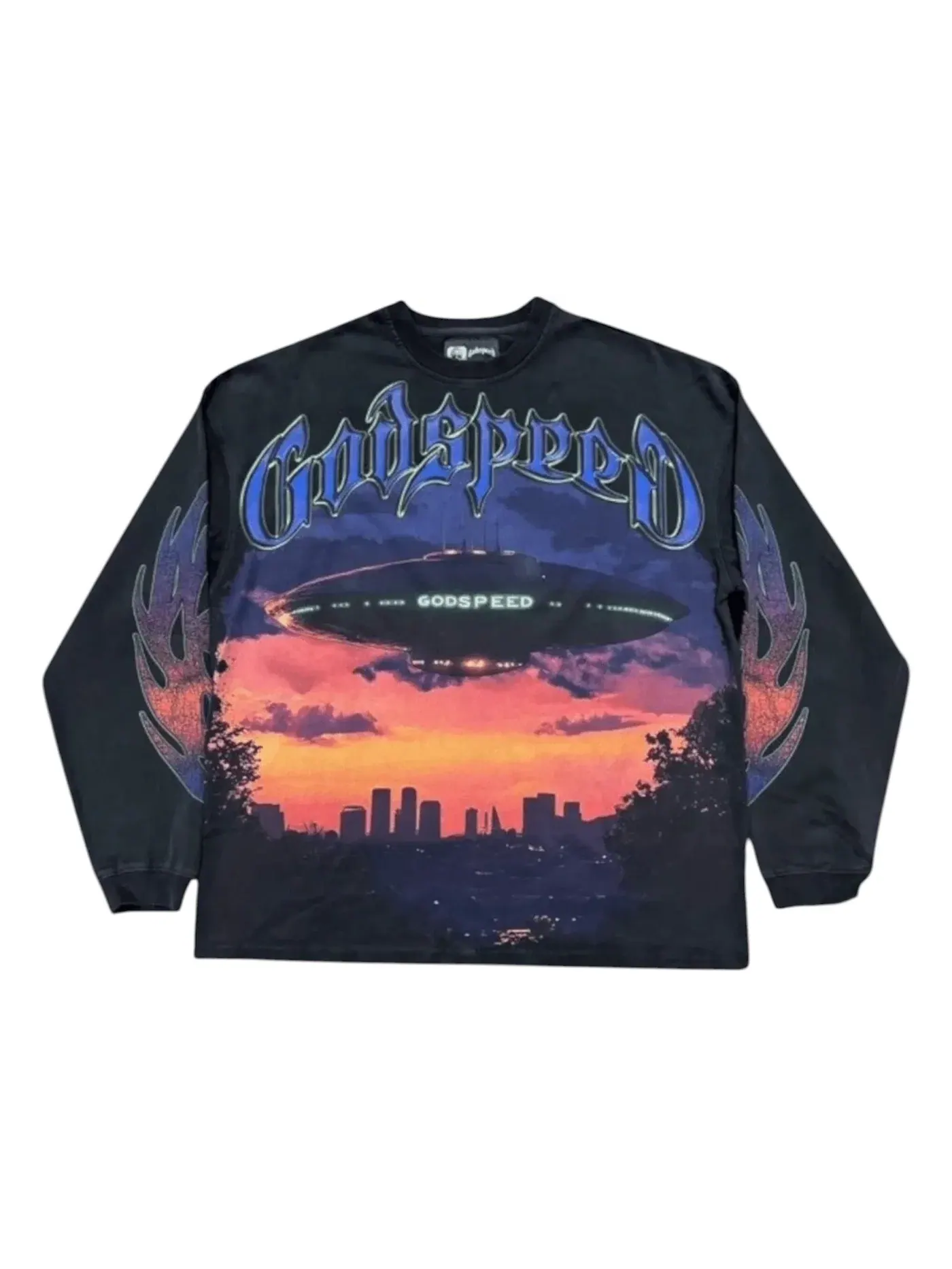 Мужская футболка с длинным рукавом Godspeed U.A.P L/S T-Shirt — изображение 1 из 2, черный