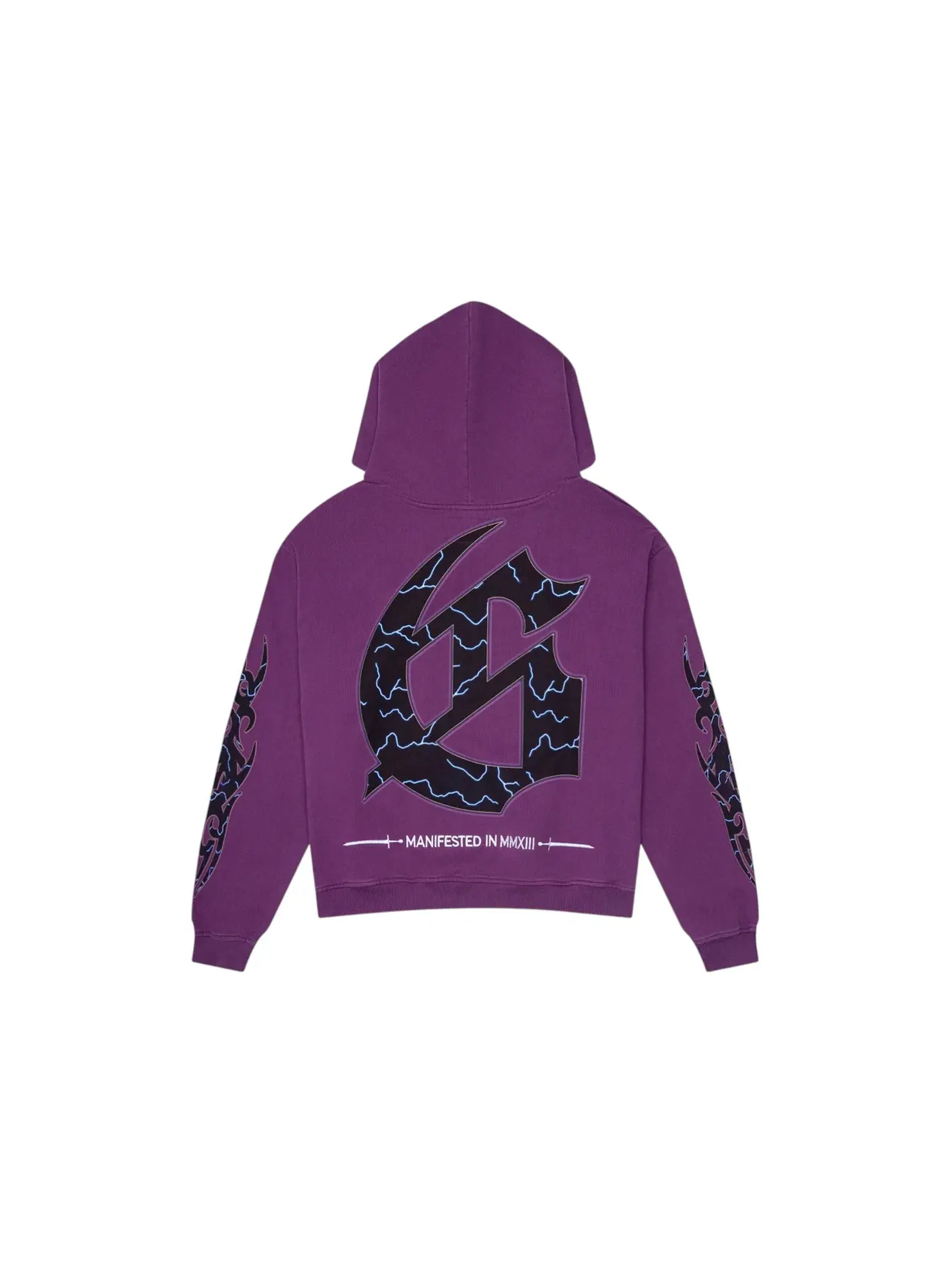 Мужское худи с принтом Godspeed Vandal Hoodie — изображение 2 из 2, фиолетовый