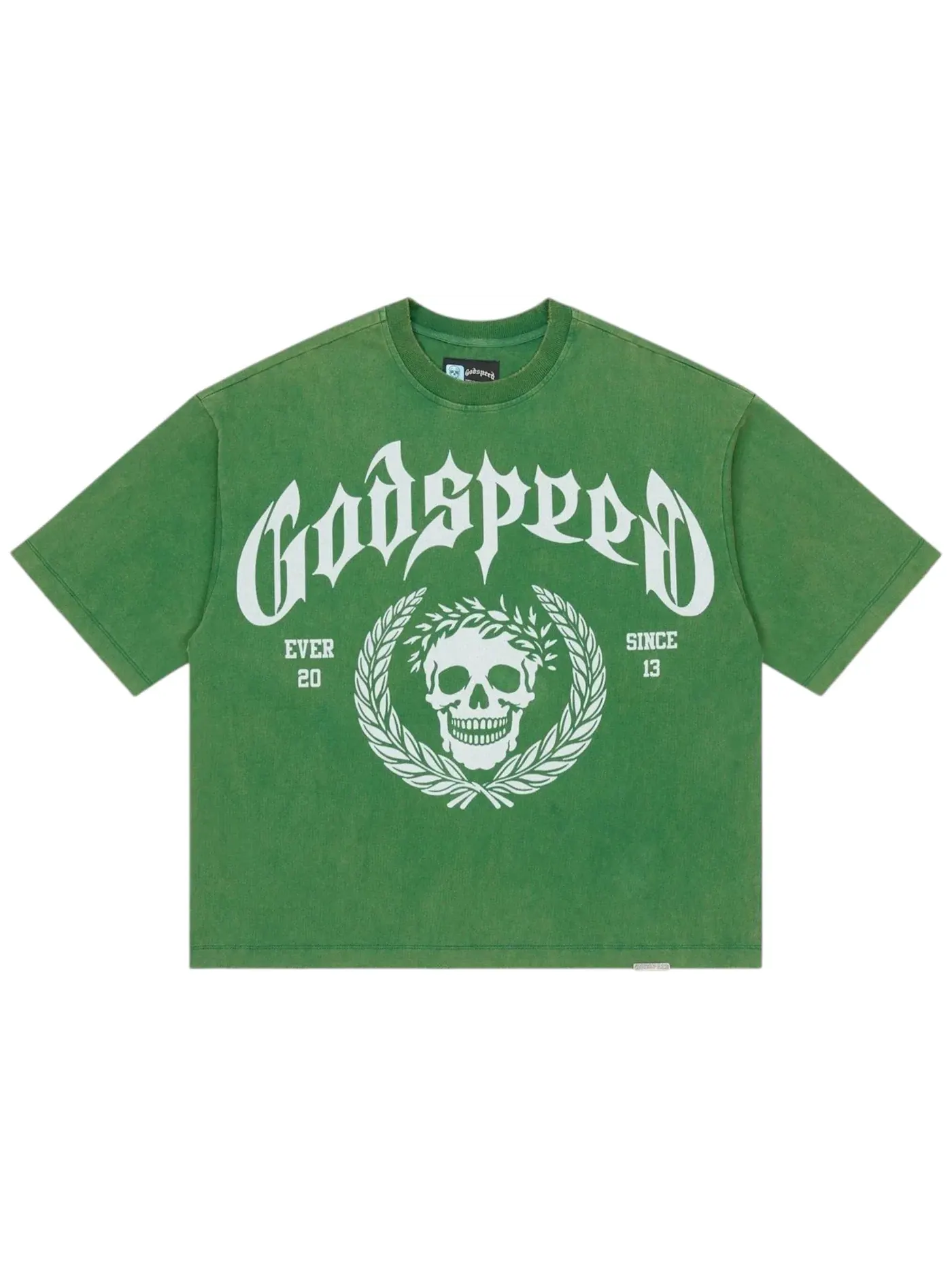 Мужская футболка с принтом Godspeed T-shirt — изображение 1 из 1, зеленый
