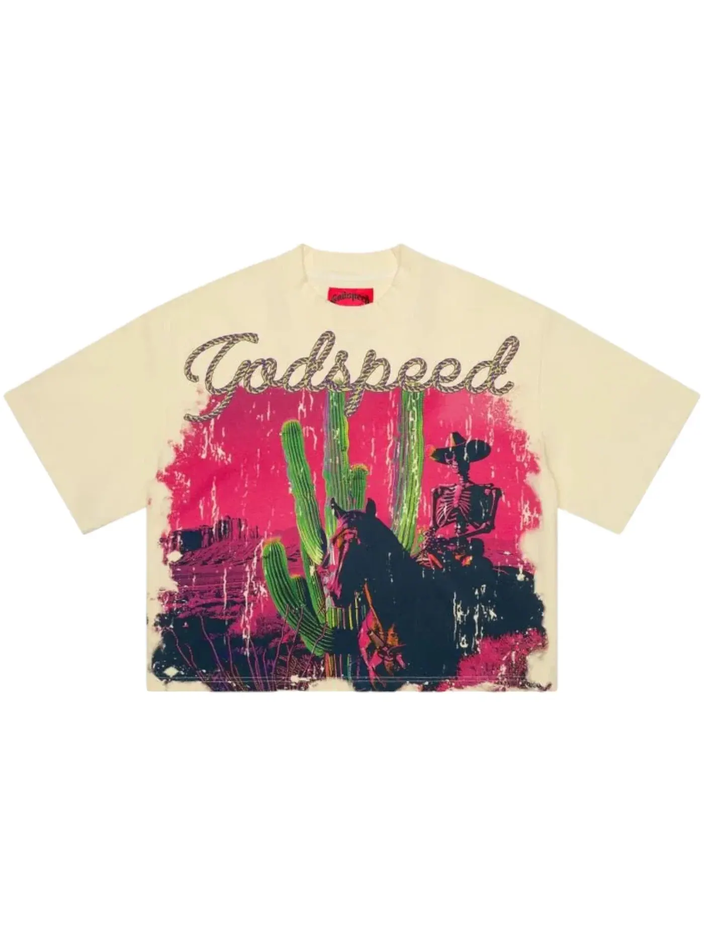 Мужская футболка с принтом Godspeed Tee Godspeed — изображение 1 из 2, бежевый