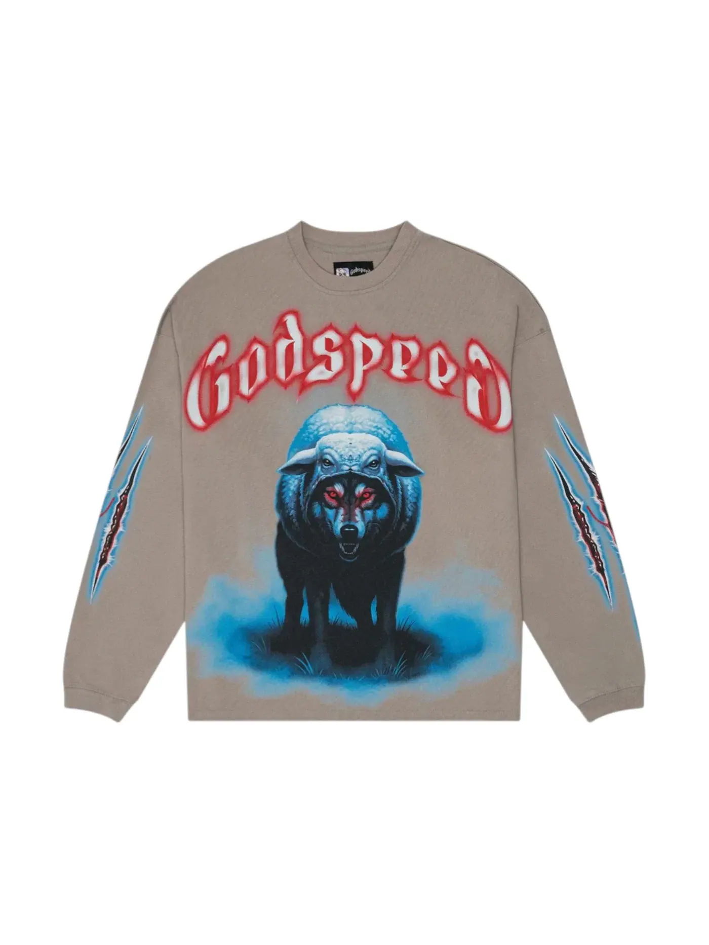Мужская футболка с длинным рукавом Godspeed Tee — изображение 1 из 1, серый