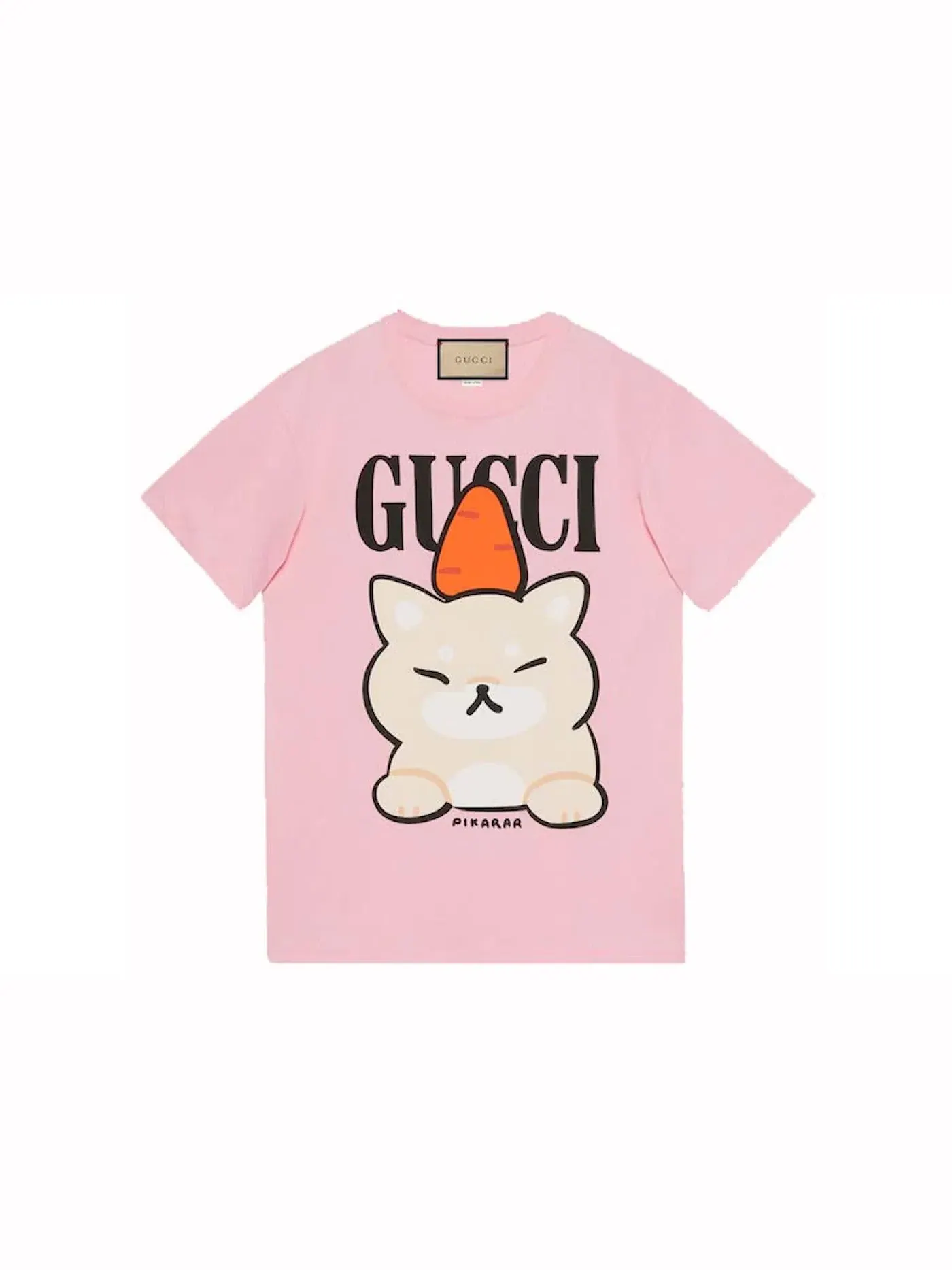 Женская футболка с принтом Gucci T-Shirt — изображение 1 из 1, розовый