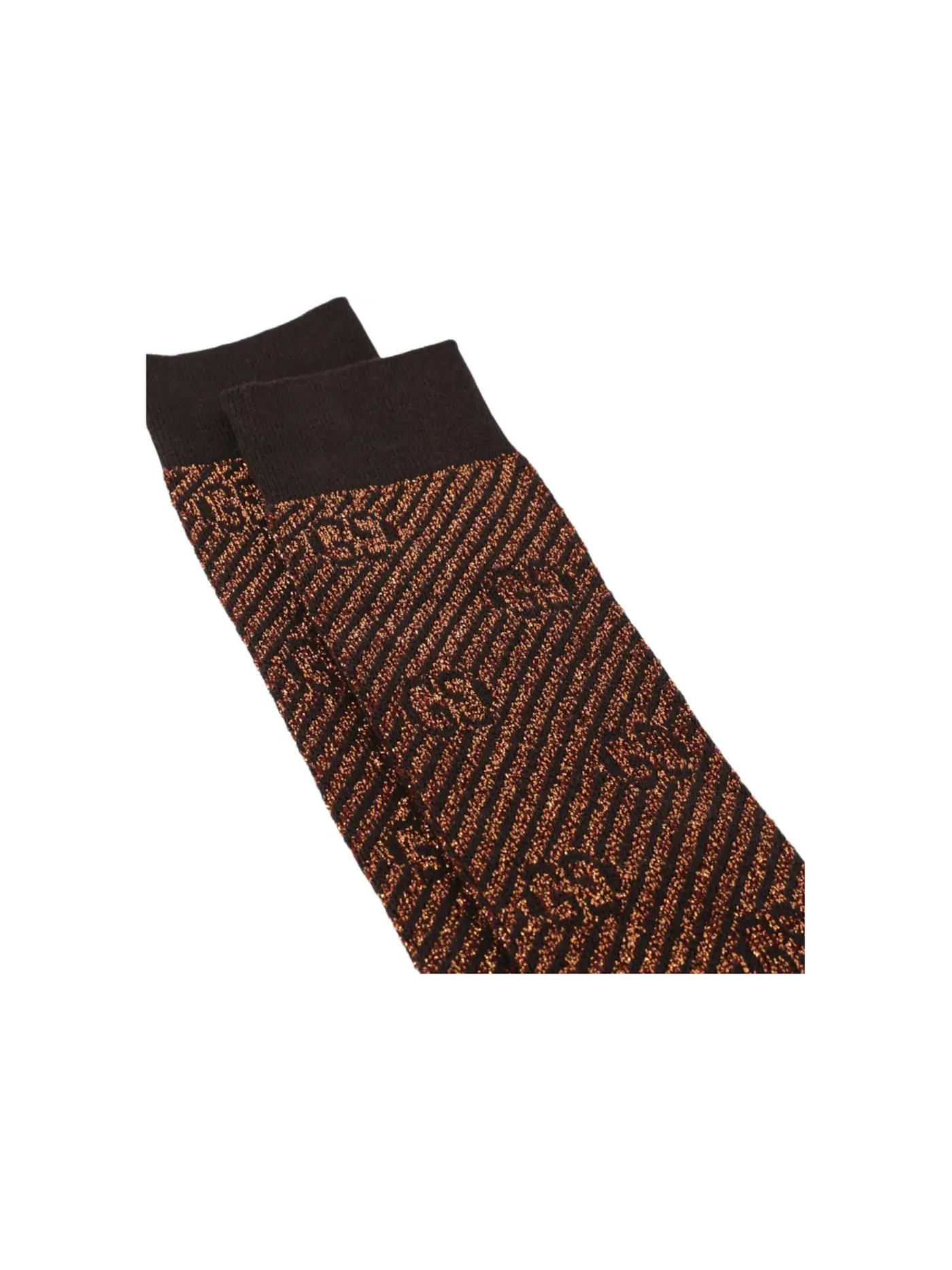 Женские носки Metallic Socks Gucci — изображение 3 из 3, коричневый