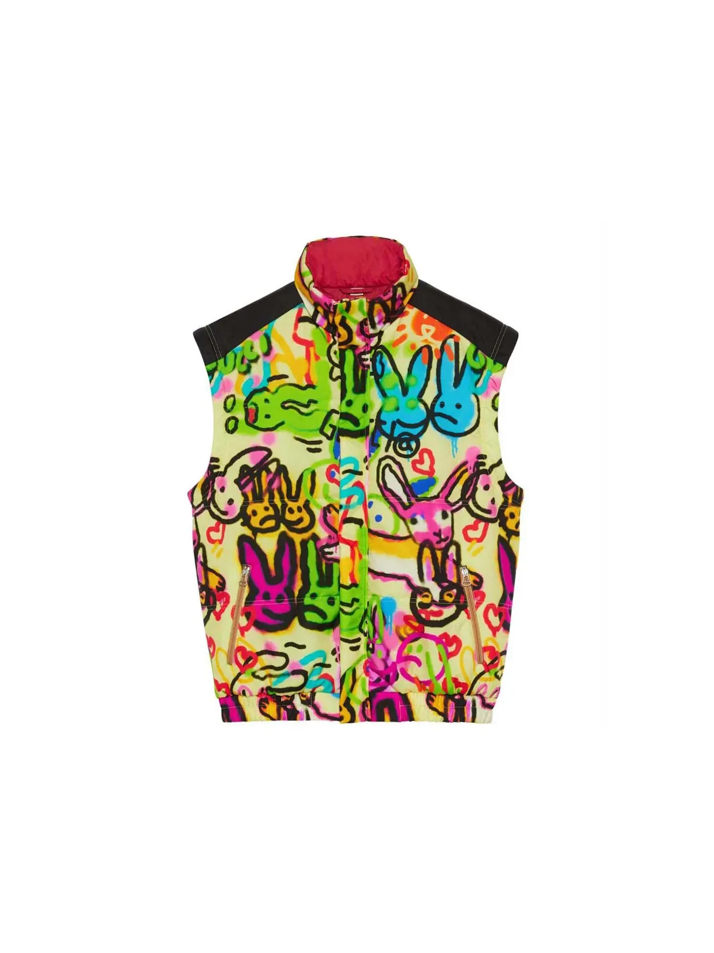 Мужской жилет с принтом кролика Gucci Gilet — изображение 1 из 1, мульти