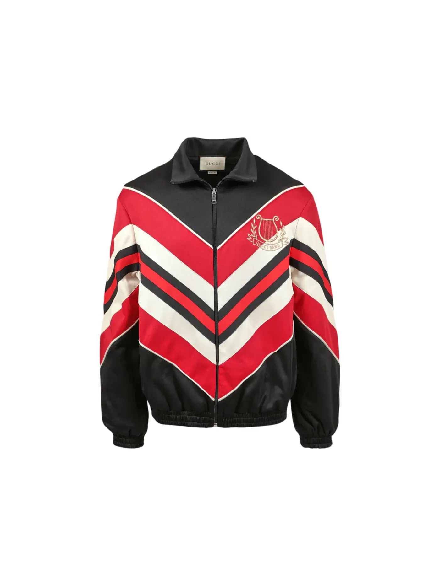 Мужская куртка с принтом Jacket Gucci — изображение 1 из 3, черный/красный