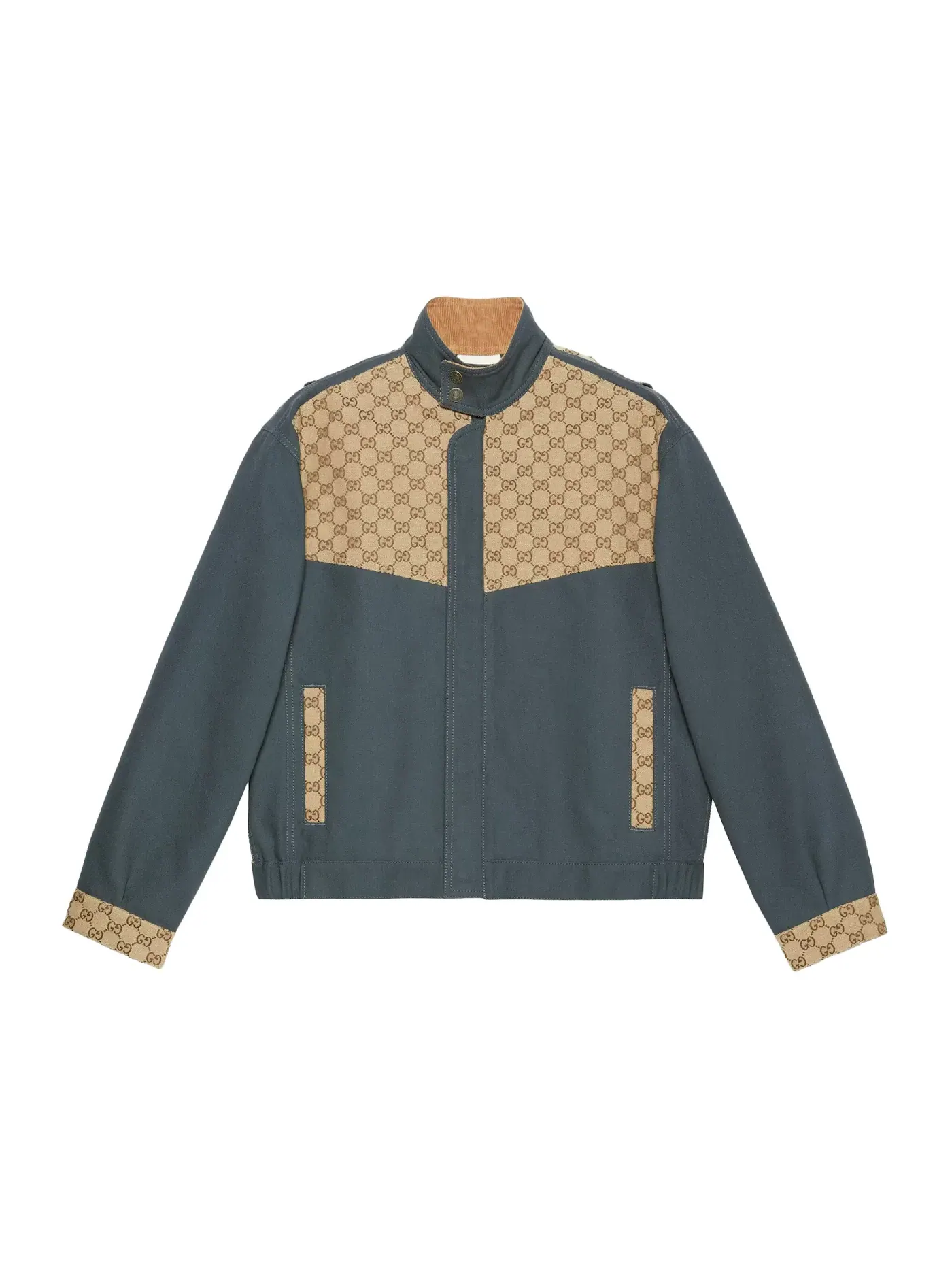 Мужская куртка хлопковая Gucci Jacket — изображение 1 из 1, серый
