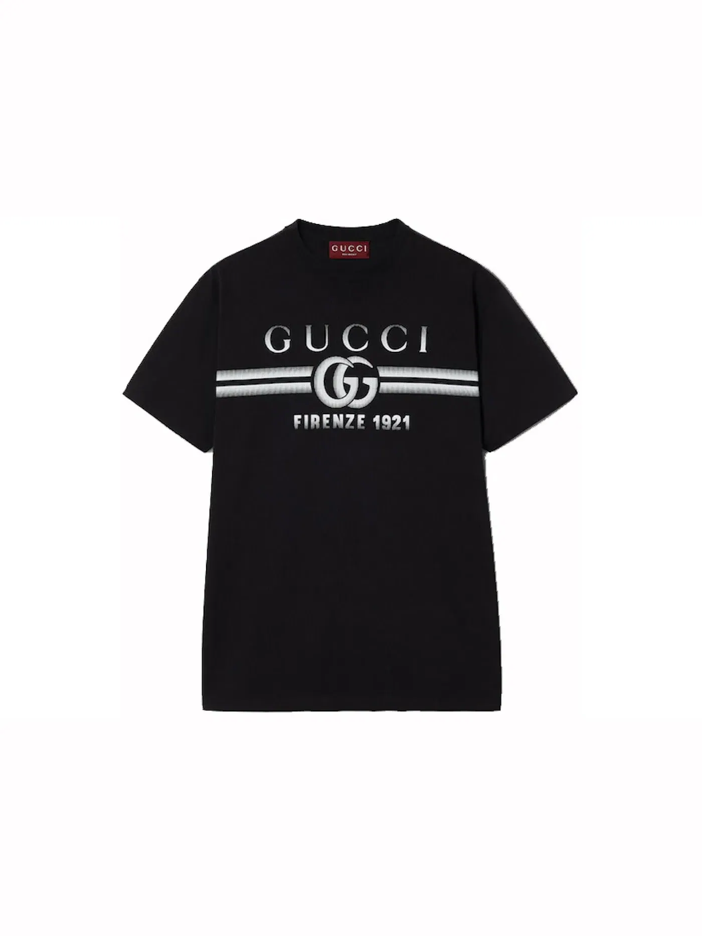 Мужская футболка с принтом Gucci T-Shirt — изображение 1 из 1, черный
