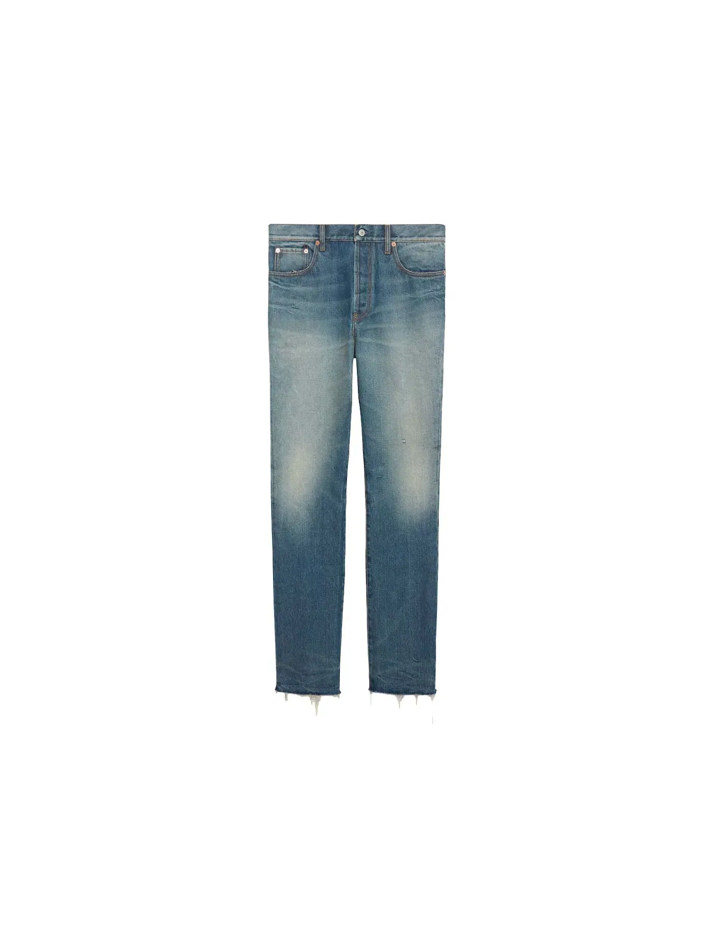 Мужские джинсы с этикеткой Gucci Pant with Label — изображение 1 из 2, синий