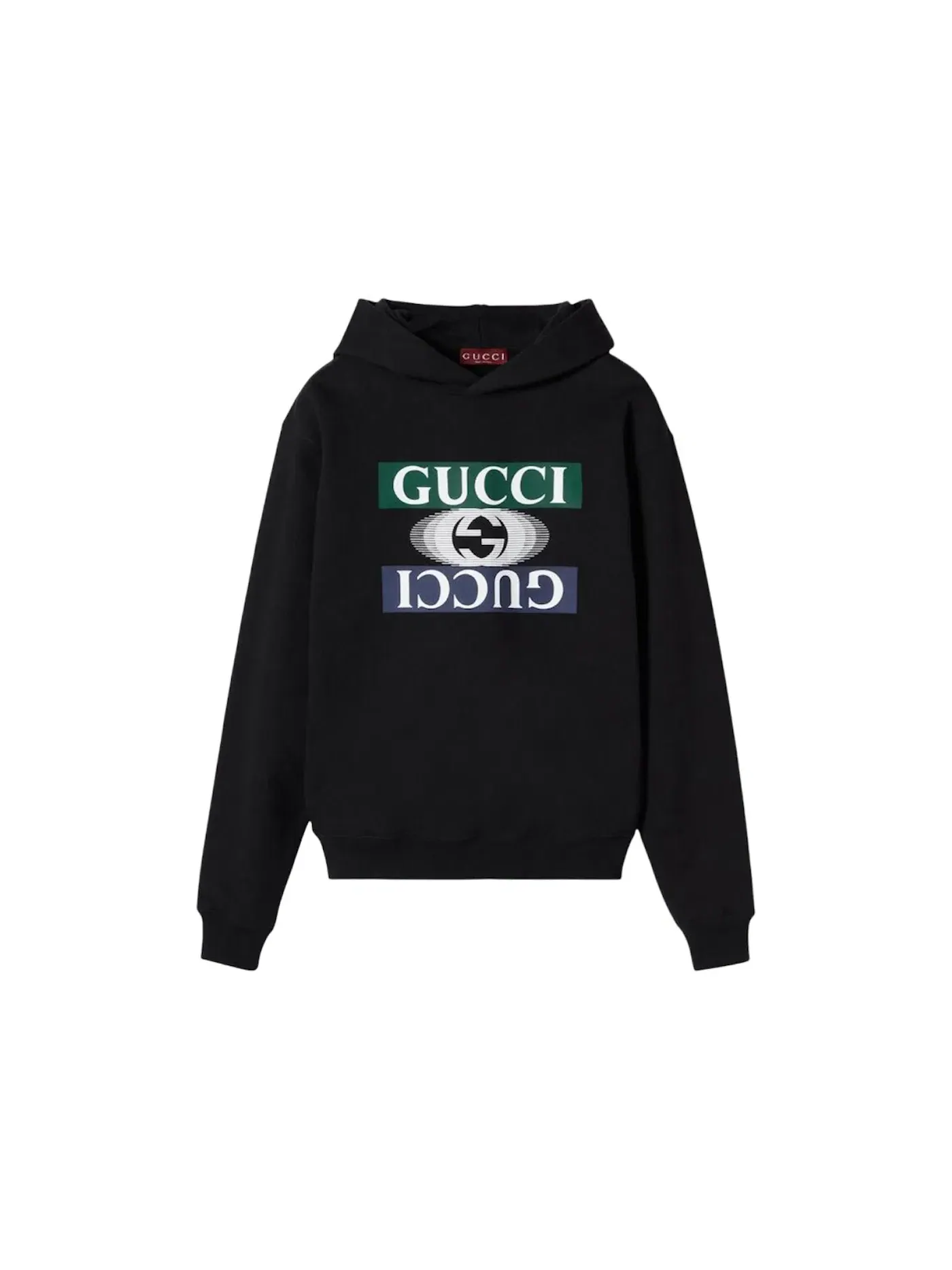 Мужская худи с принтом Hoodie Gucci — изображение 1 из 1, черный мульти