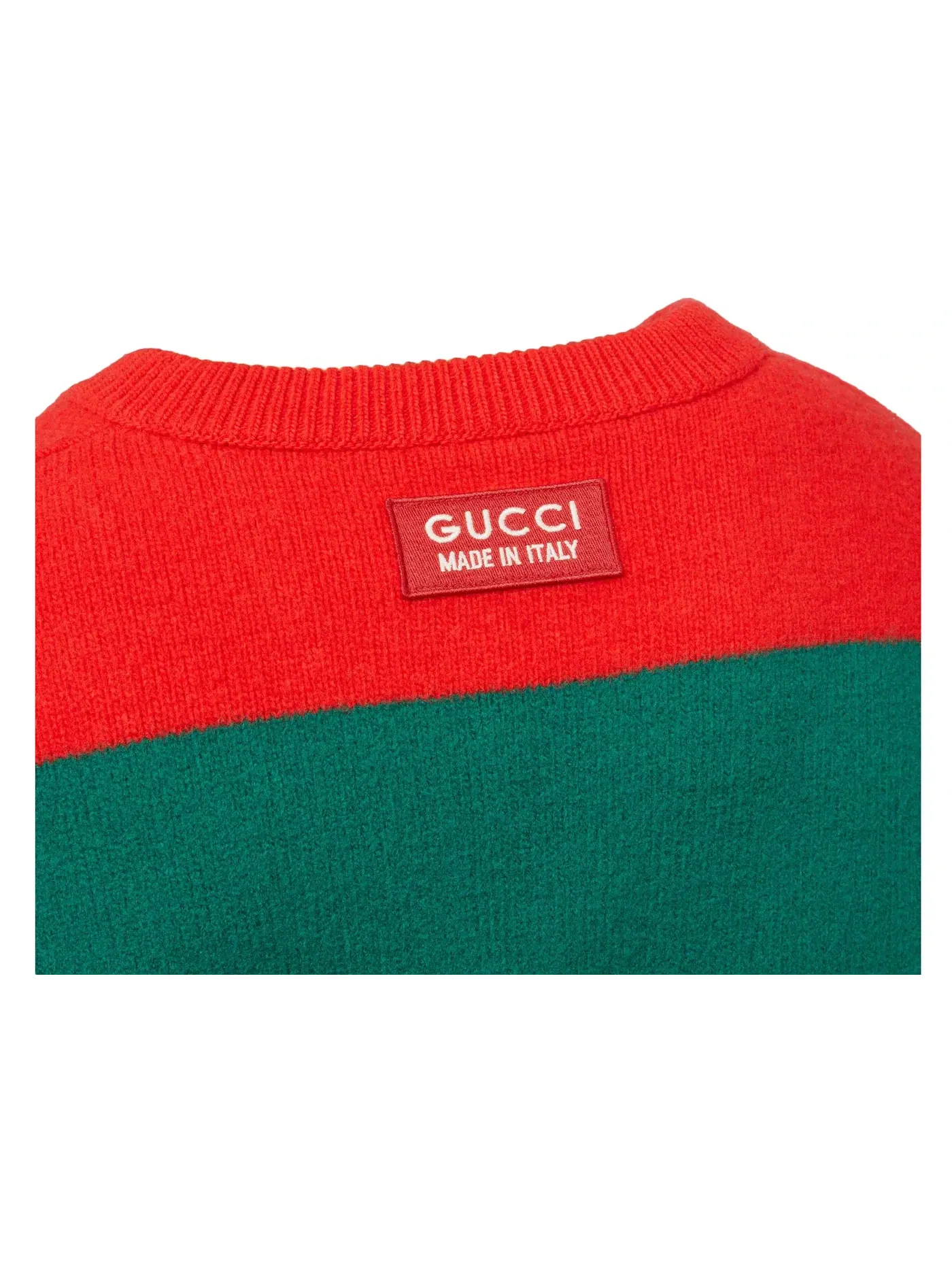 Мужской джемпер с полосками Gucci — изображение 2 из 2, красный/зеленый