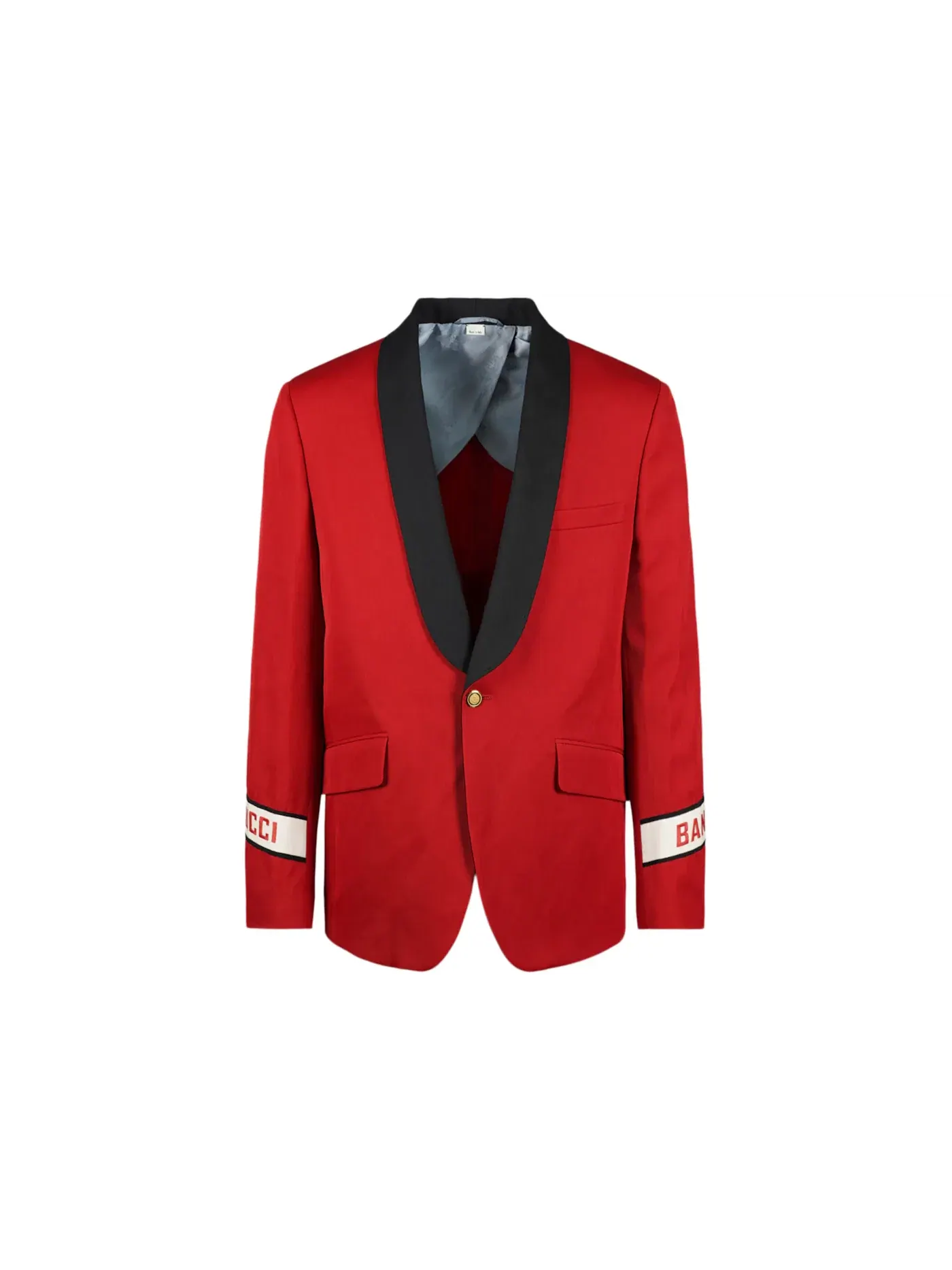 Мужской пиджак однобортный из шерсти Gucci Blazer — изображение 1 из 3, пламя