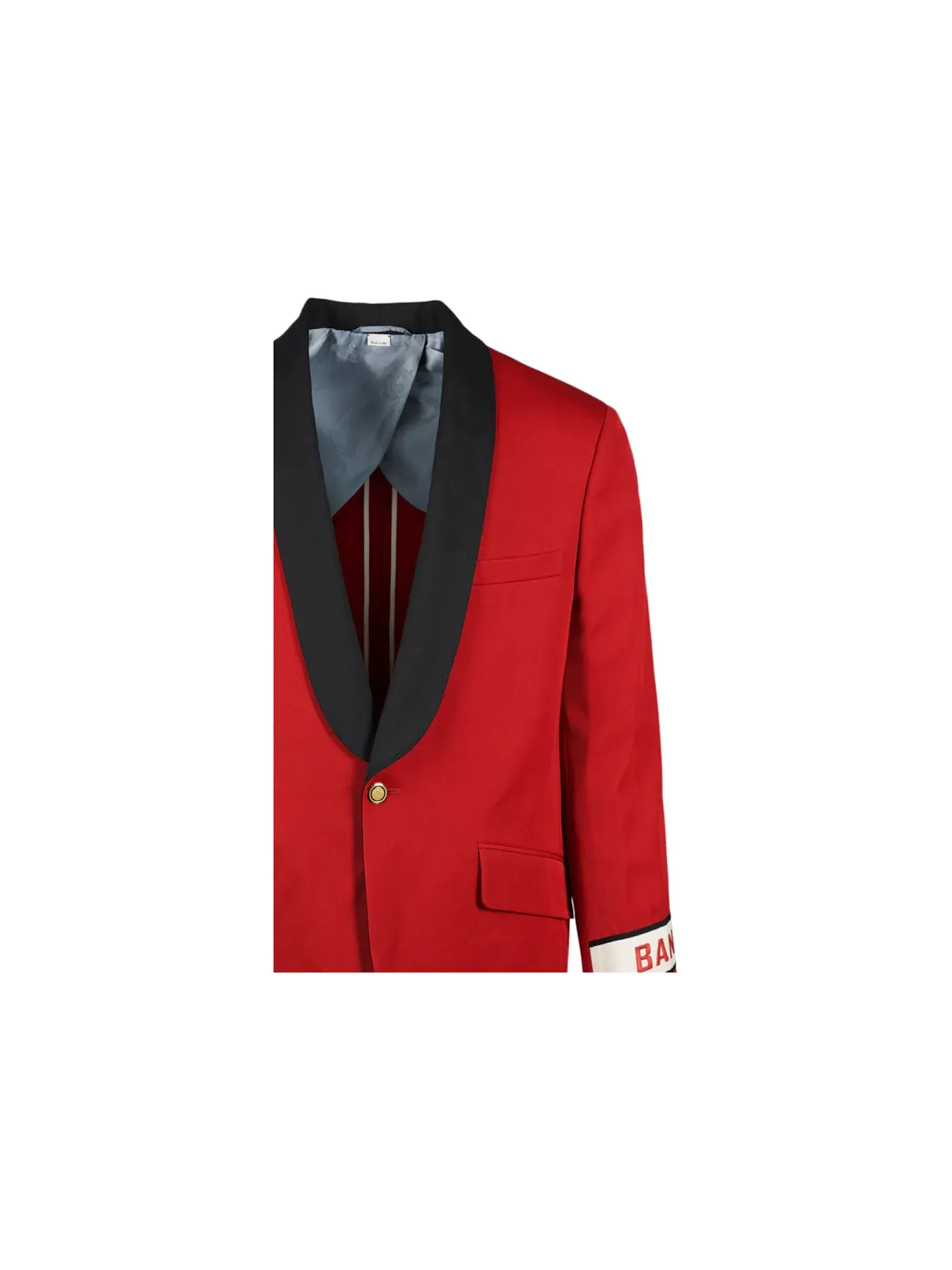 Мужской пиджак однобортный из шерсти Gucci Blazer — изображение 3 из 3, пламя