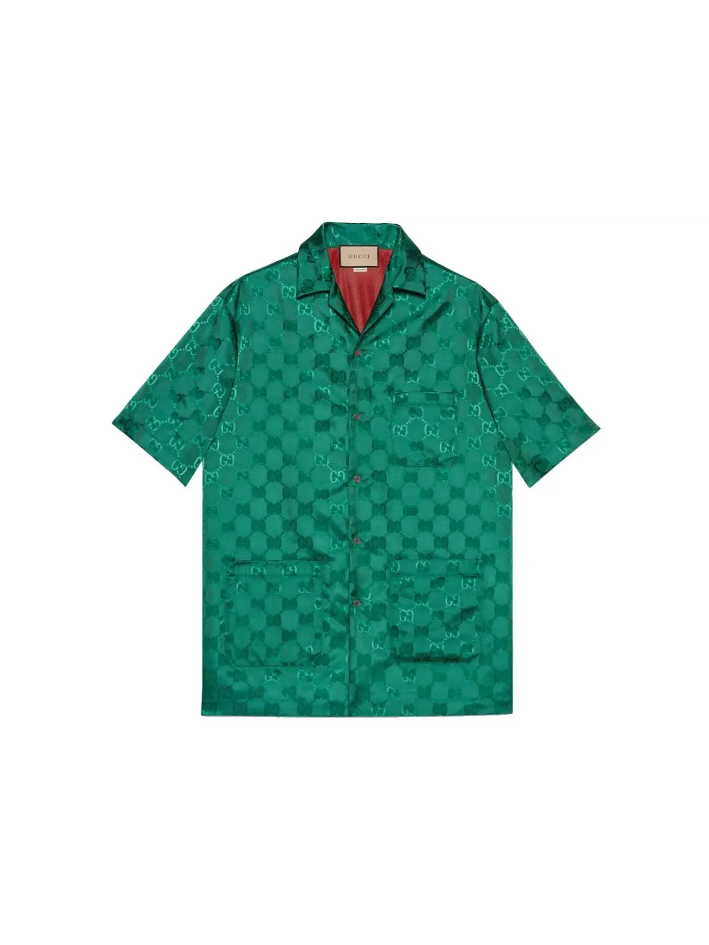 Мужская рубашка Gucci Shirt — изображение 1 из 1, зеленый