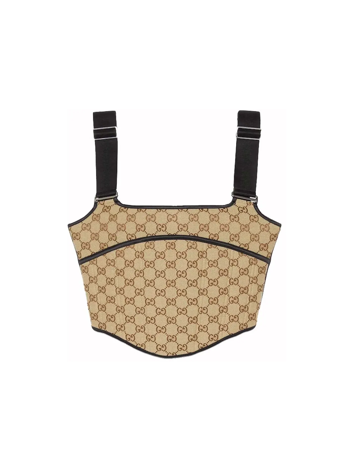 Женский топ GG Canvas Beige/Ebony Gucci — изображение 1 из 2, бежевый