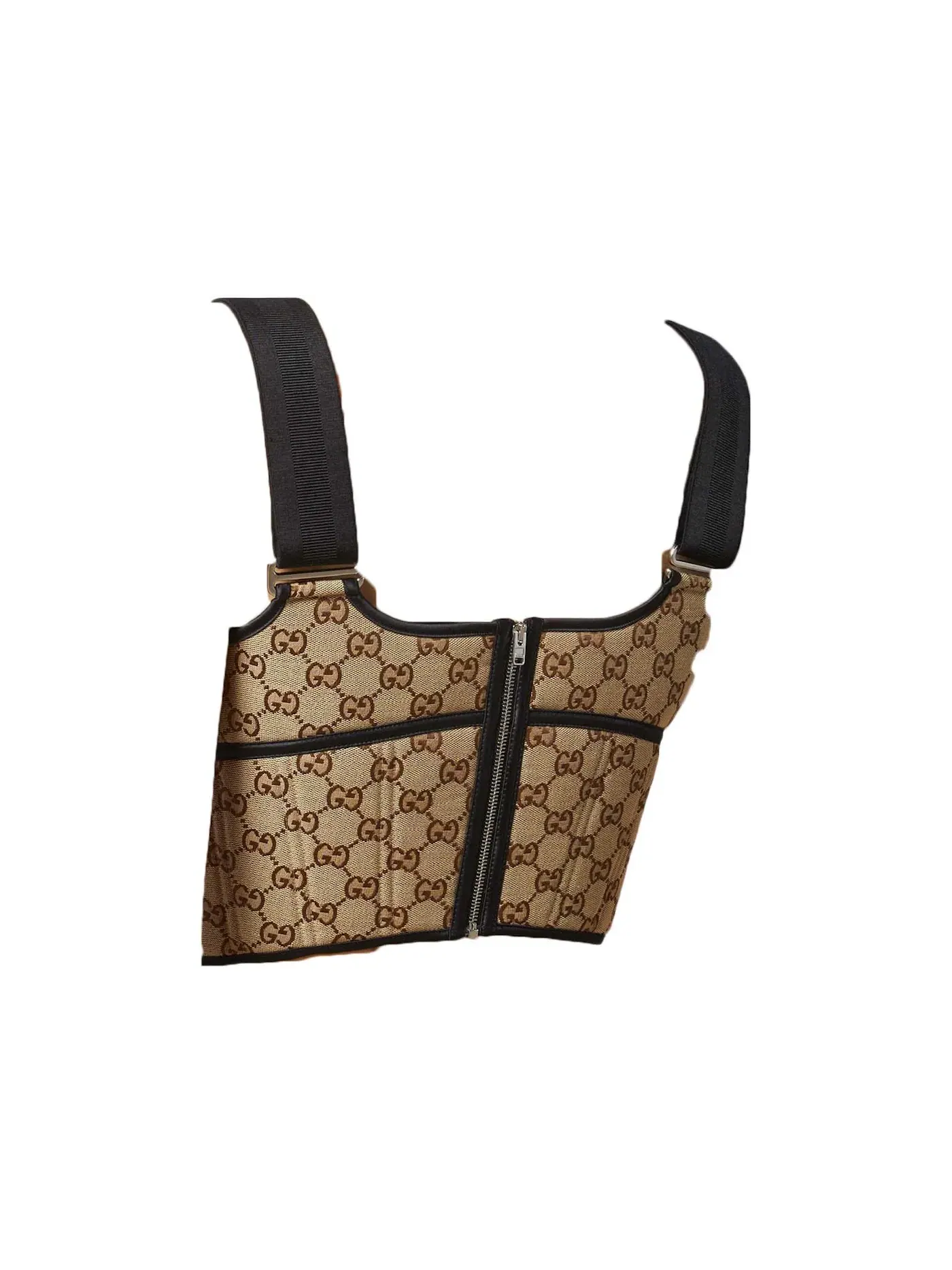 Женский топ GG Canvas Beige/Ebony Gucci — изображение 2 из 2, бежевый
