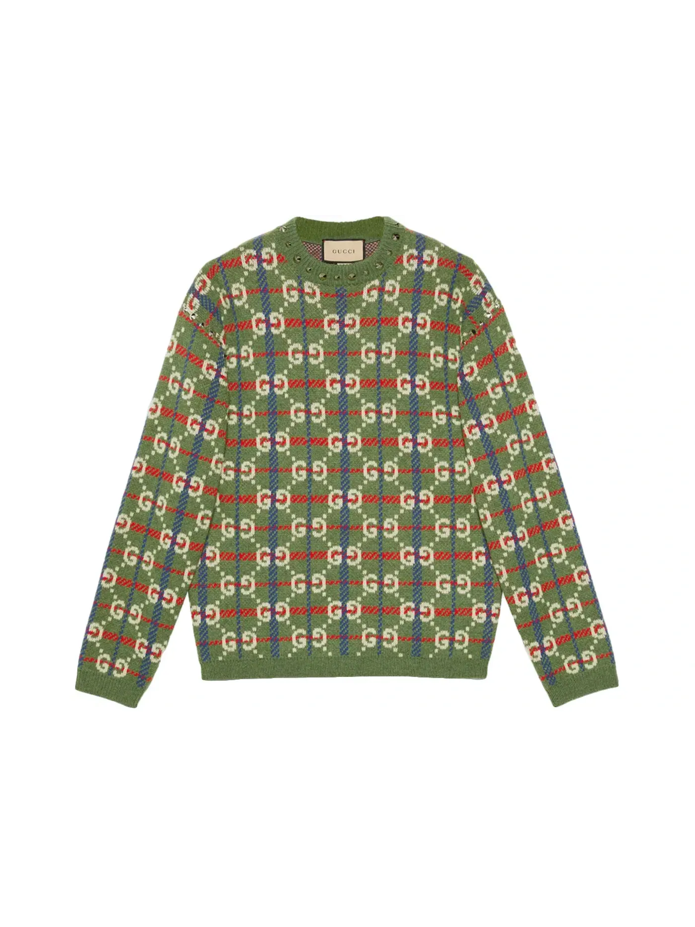 Мужской свитер с принтом GG Check Gucci — изображение 1 из 1