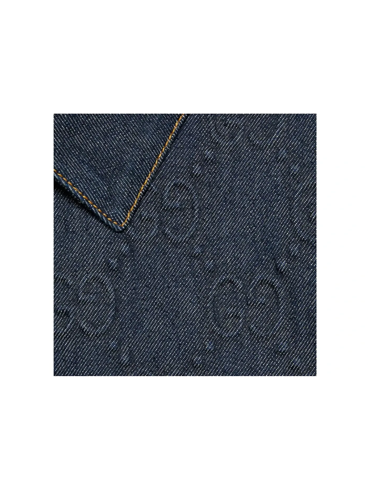 Мужская джинсовая куртка с тиснением GG Gucci — изображение 2 из 2, синий