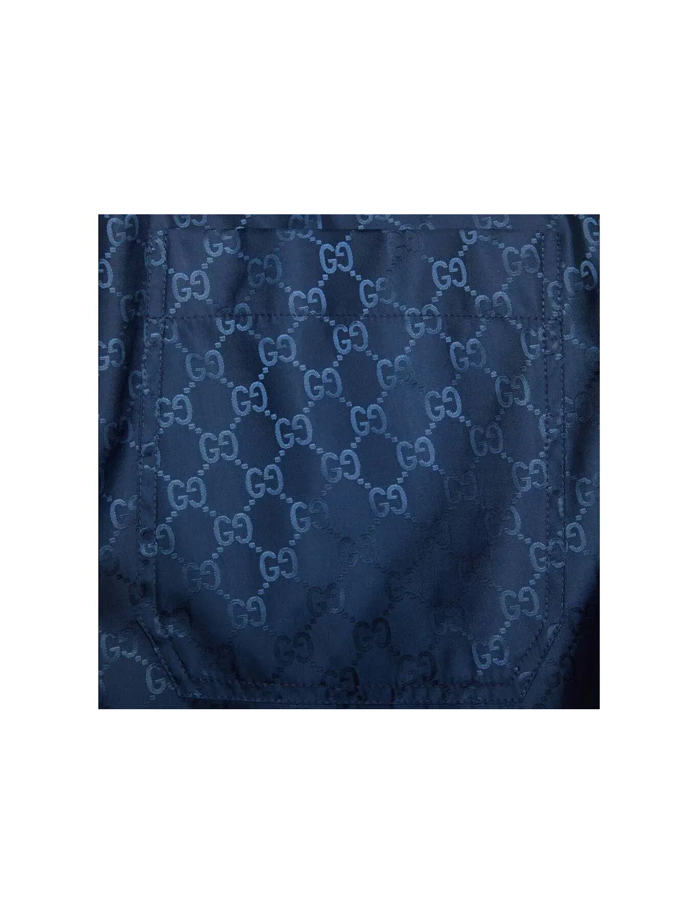 Мужские плавки с принтом GG Swim Shorts Gucci — изображение 2 из 3, синий