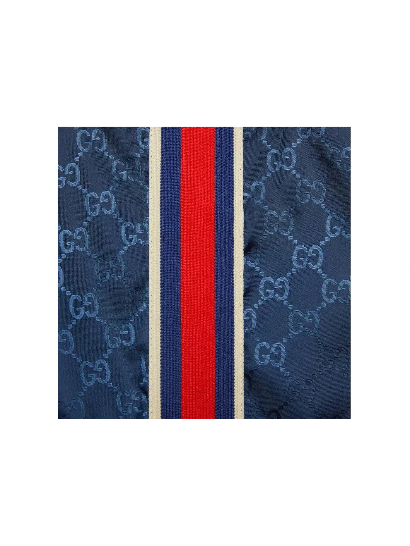 Мужские плавки с принтом GG Swim Shorts Gucci — изображение 3 из 3, синий