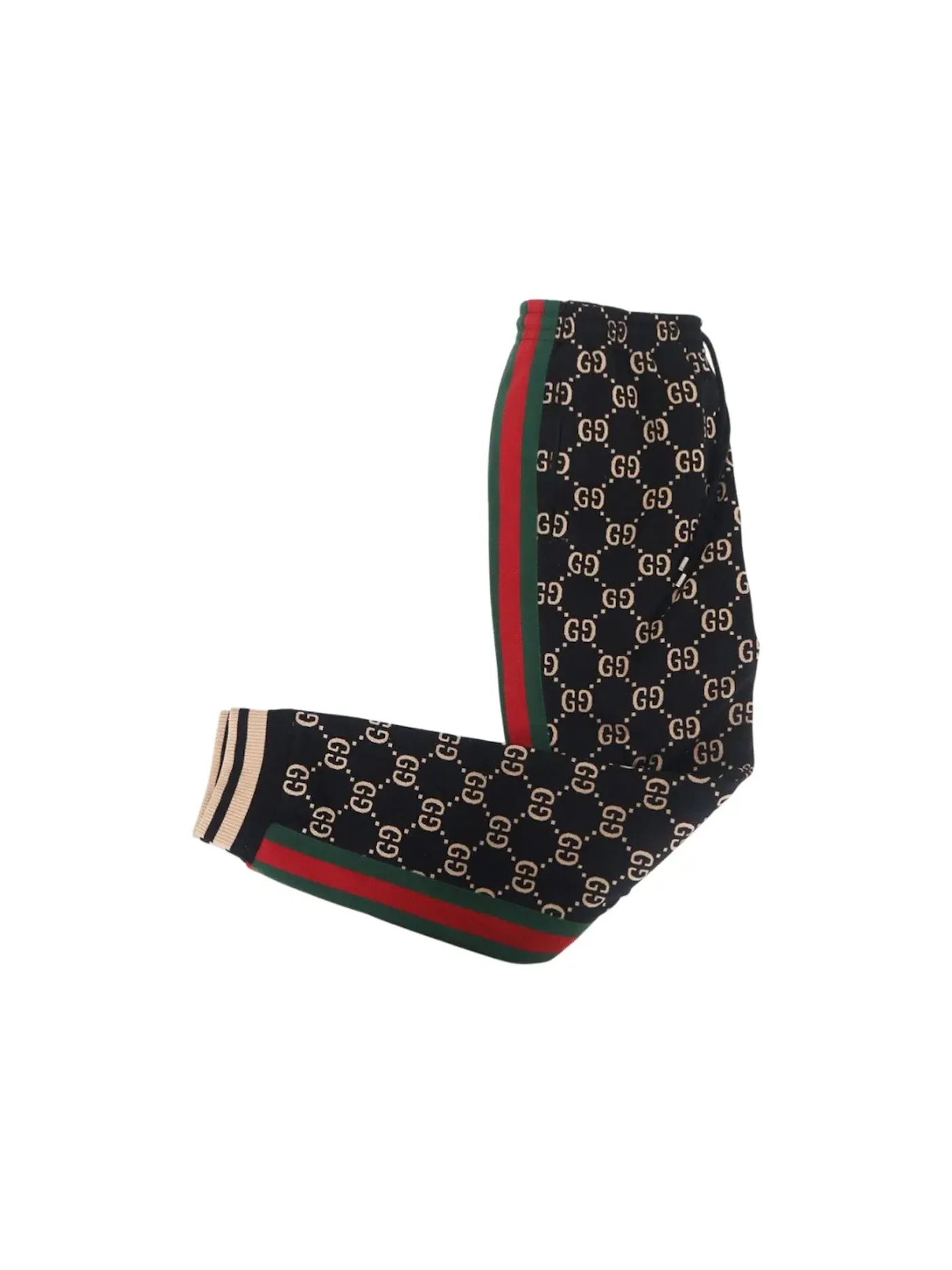 Мужские спортивные штаны с принтом Jogging Pant Gucci — изображение 2 из 2, черный мульти