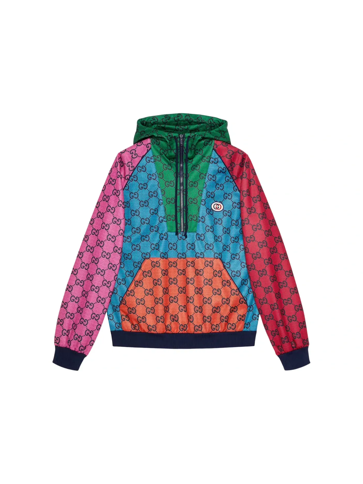 Мужской свитшот с принтом GG Jersey Multicolor Gucci — изображение 1 из 1, мульти