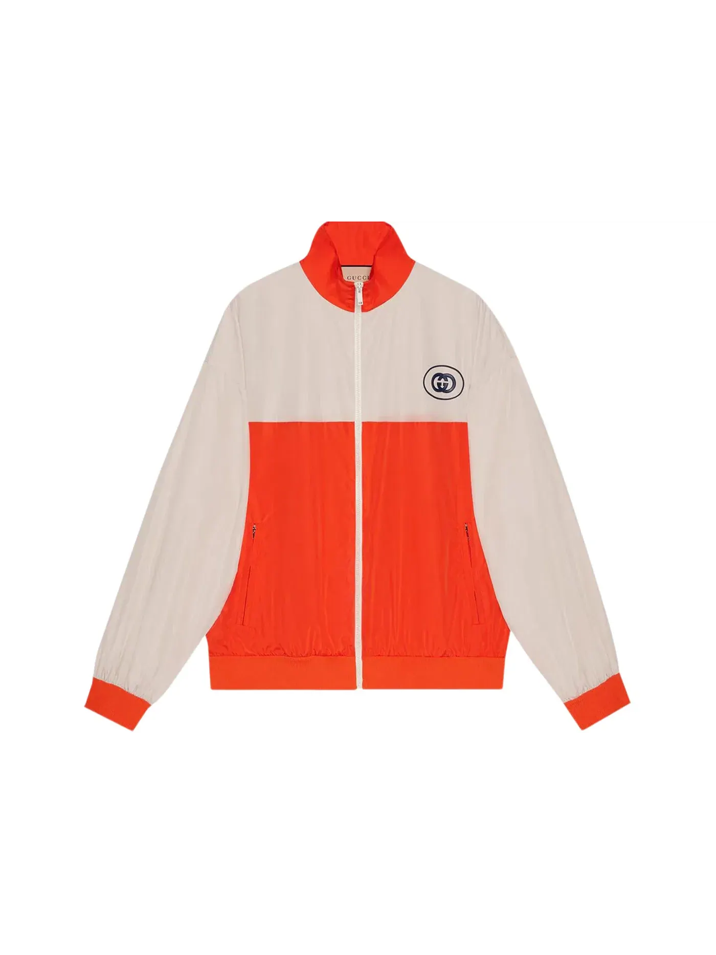 Мужская куртка-олимпийка с длинным рукавом Track Jacket Gucci — изображение 1 из 2, оранжевый слоновая кость
