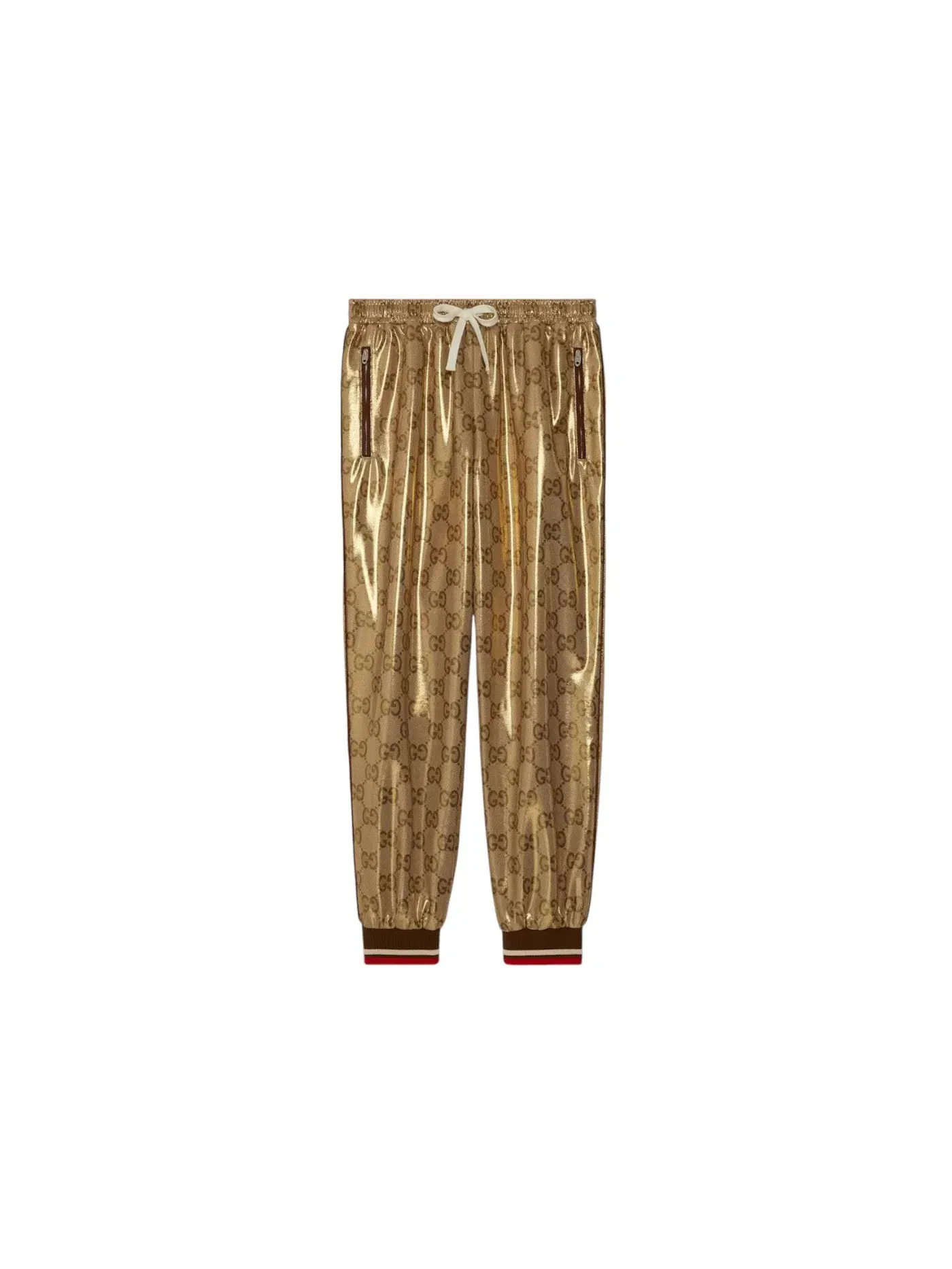 Мужские спортивные брюки из джерси Gucci Jogging Pants — изображение 1 из 1, золото