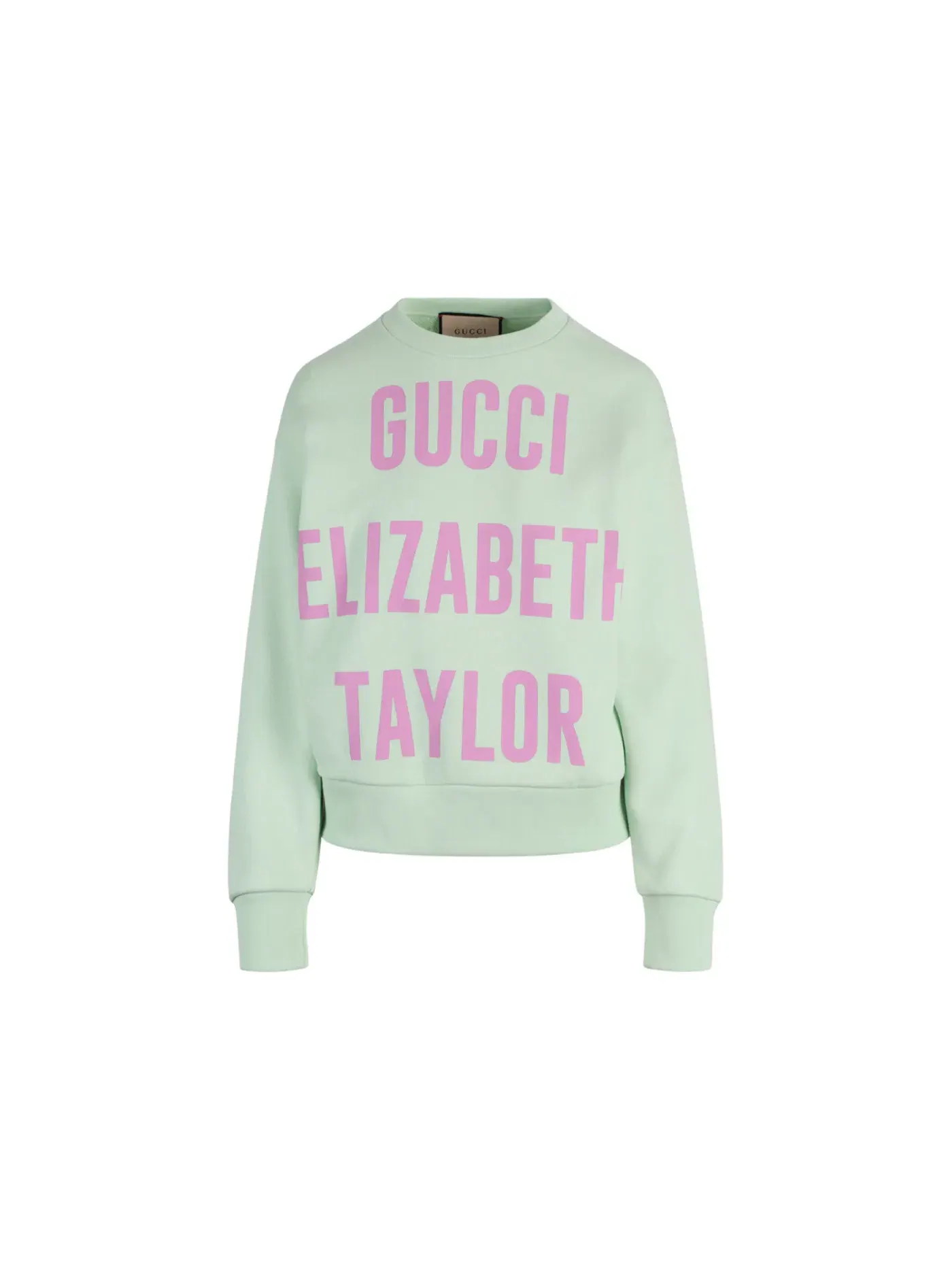 Женский свитшот с принтом Gucci Graphic Printed — изображение 1 из 3, зеленый