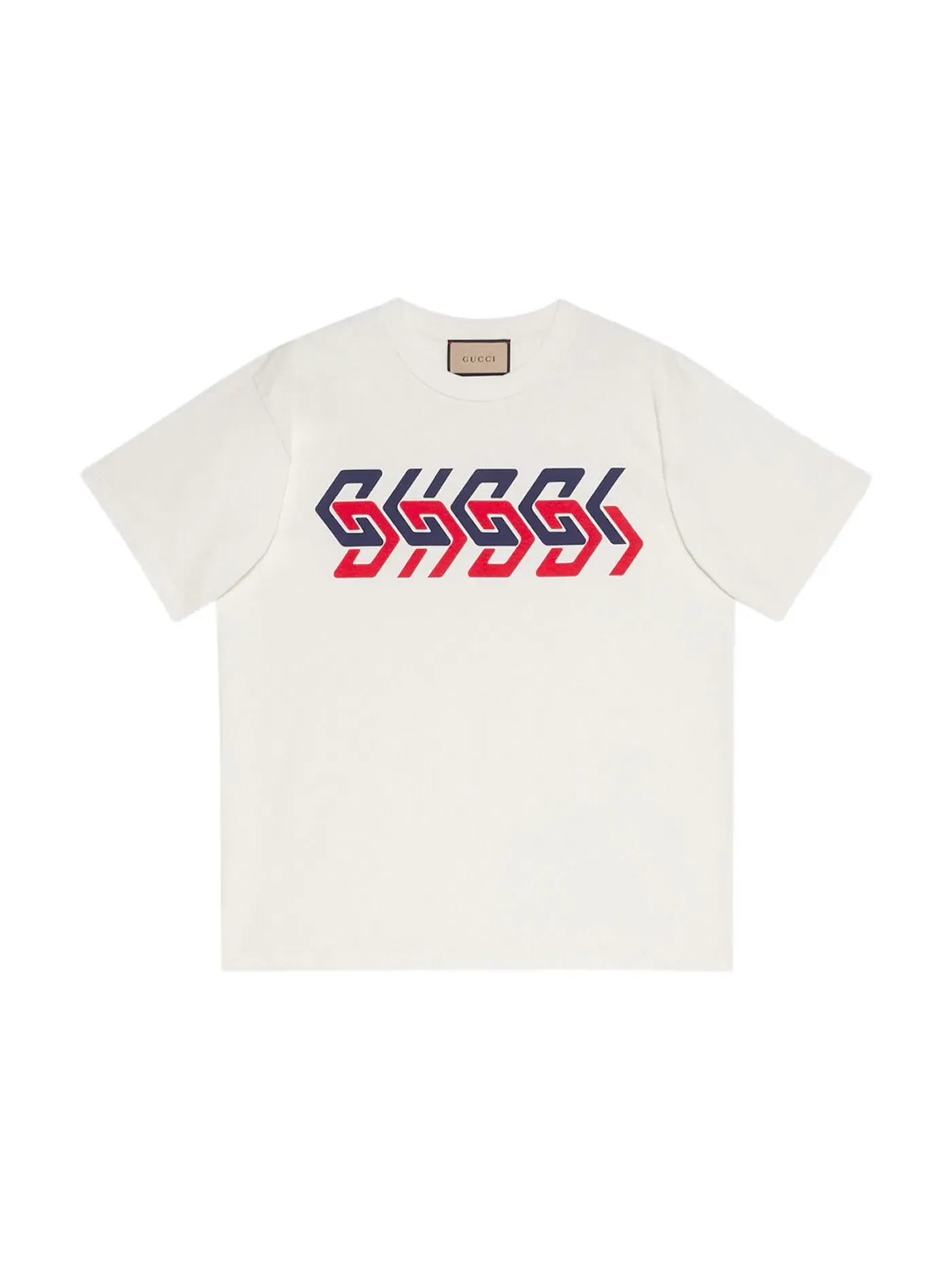 Мужская футболка с принтом Gucci Mirror Print Gucci — изображение 1 из 1, белый