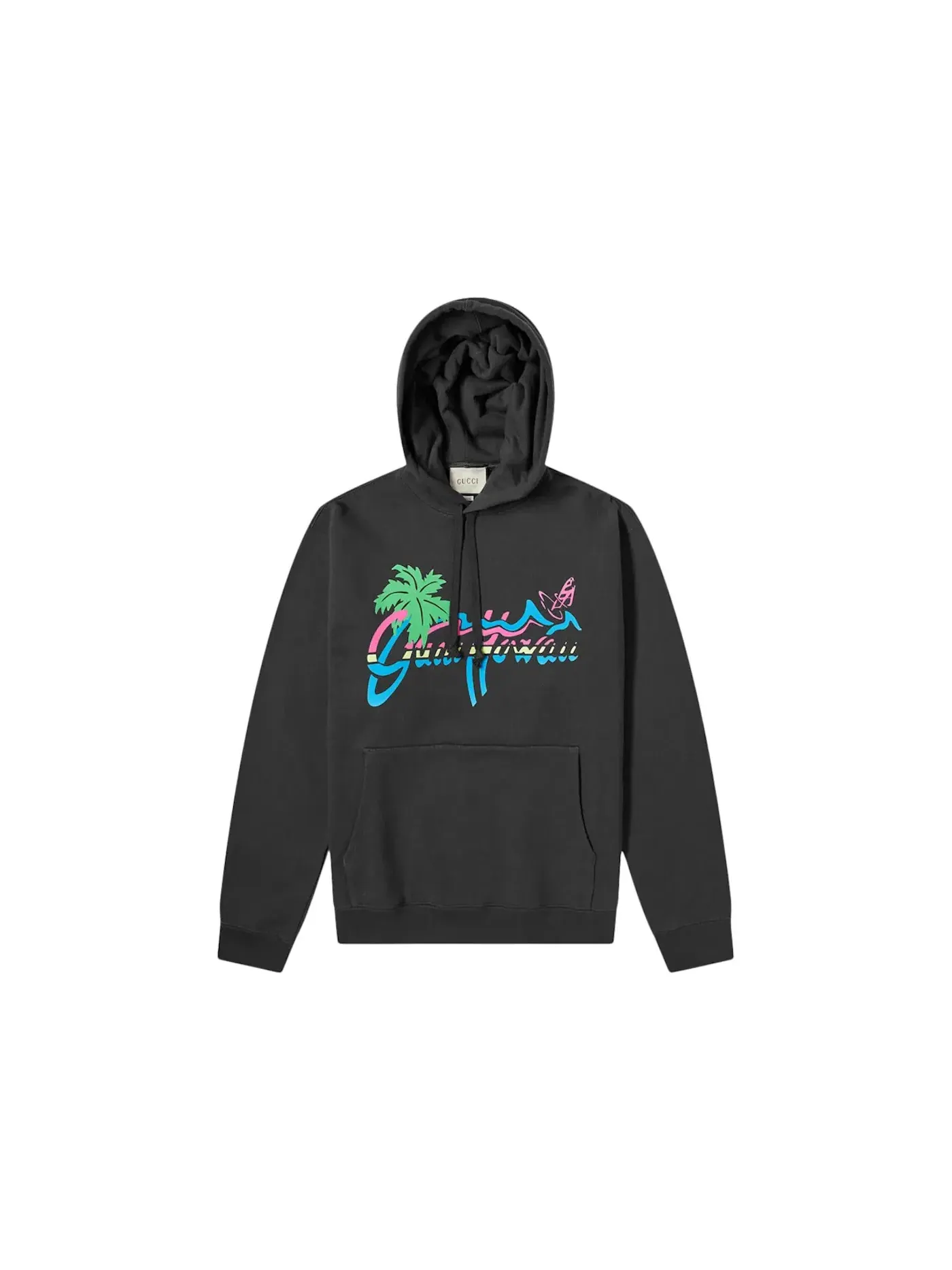 Мужской худи с принтом Hoodie Gucci — изображение 1 из 1, черный/мульти