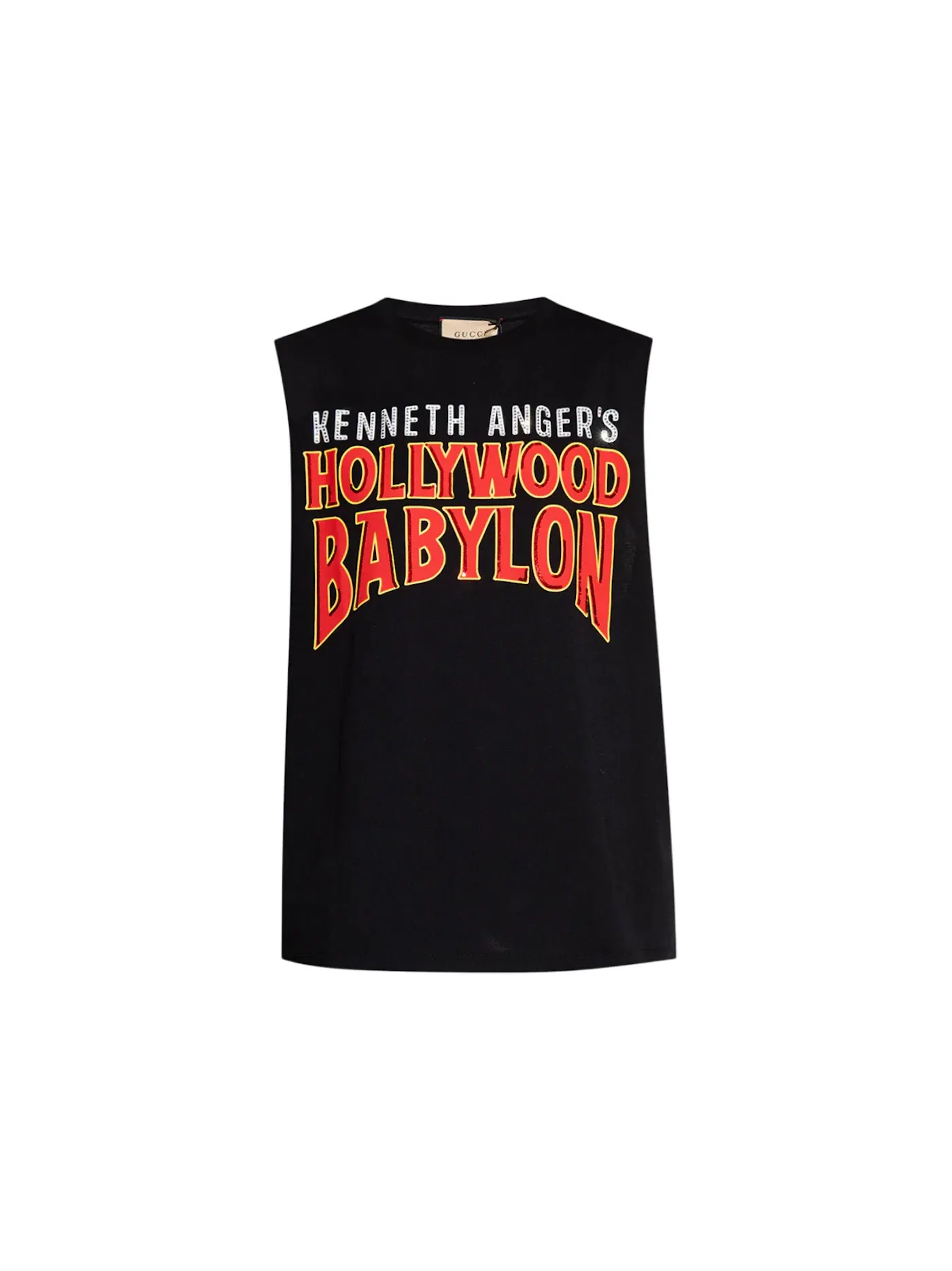 Женский топ на бретелях Gucci Hollywood Babylon Tank Top — изображение 1 из 1, черный