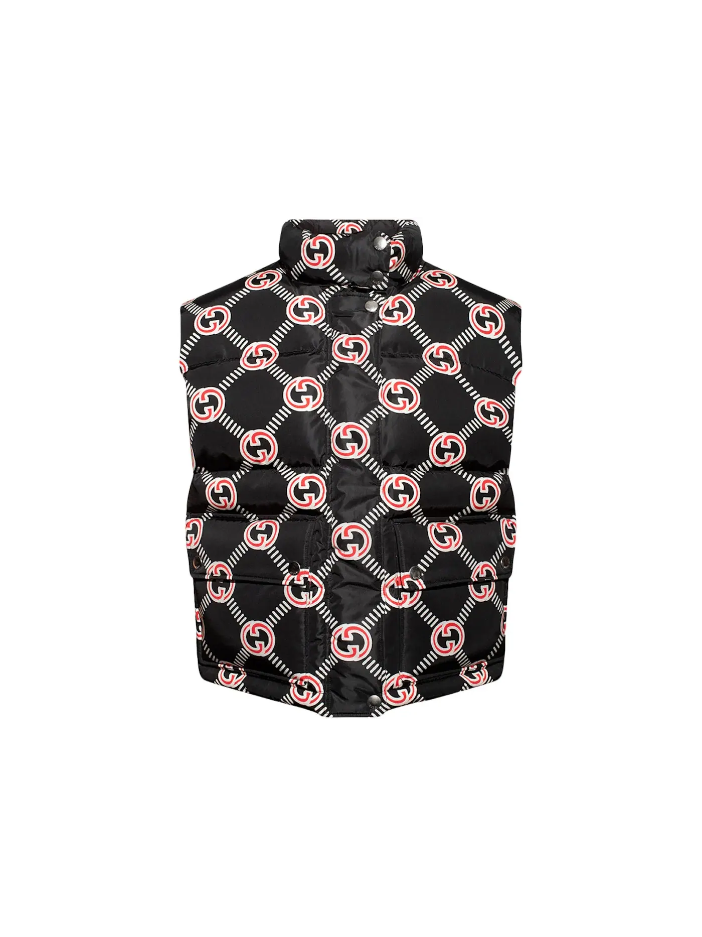 Женский жилет с логотипом Interlocking G Gucci — изображение 1 из 1, черный