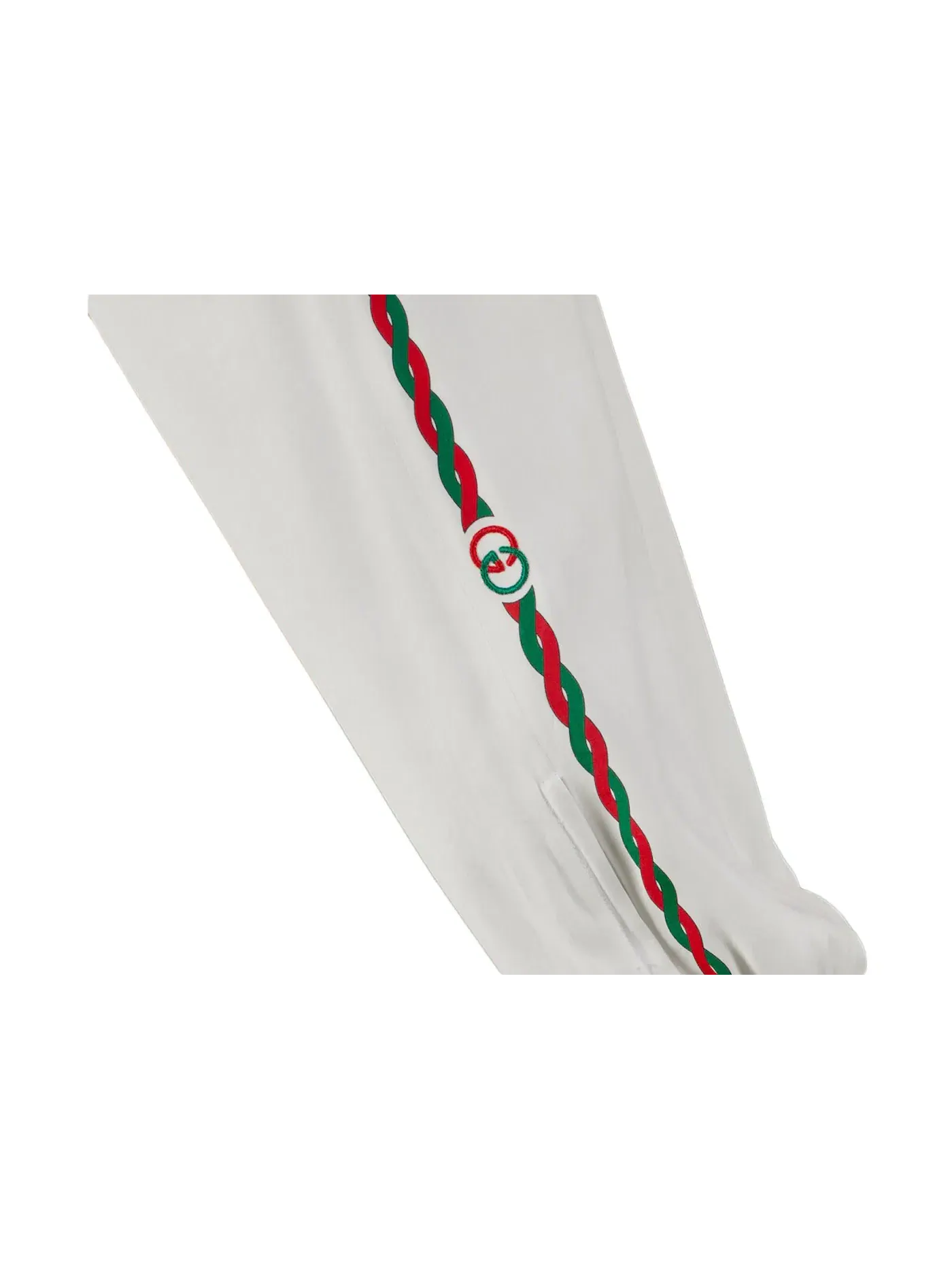 Мужские спортивные штаны с вышивкой Interlocking G Gucci — изображение 2 из 2, белый