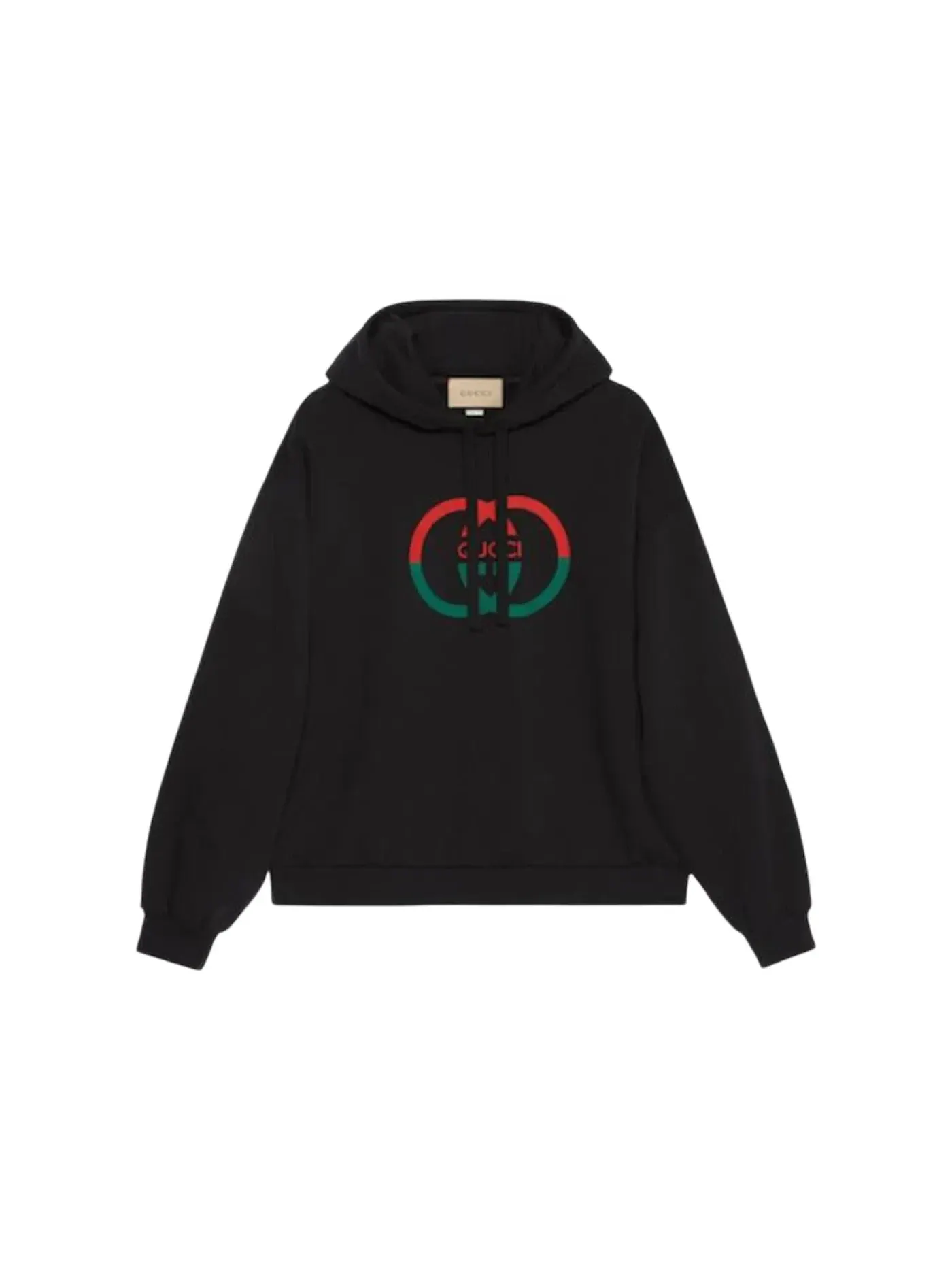 Мужской худи свободного кроя Logo-print Relaxed-Fit Hoodie Gucci — изображение 1 из 1, черный