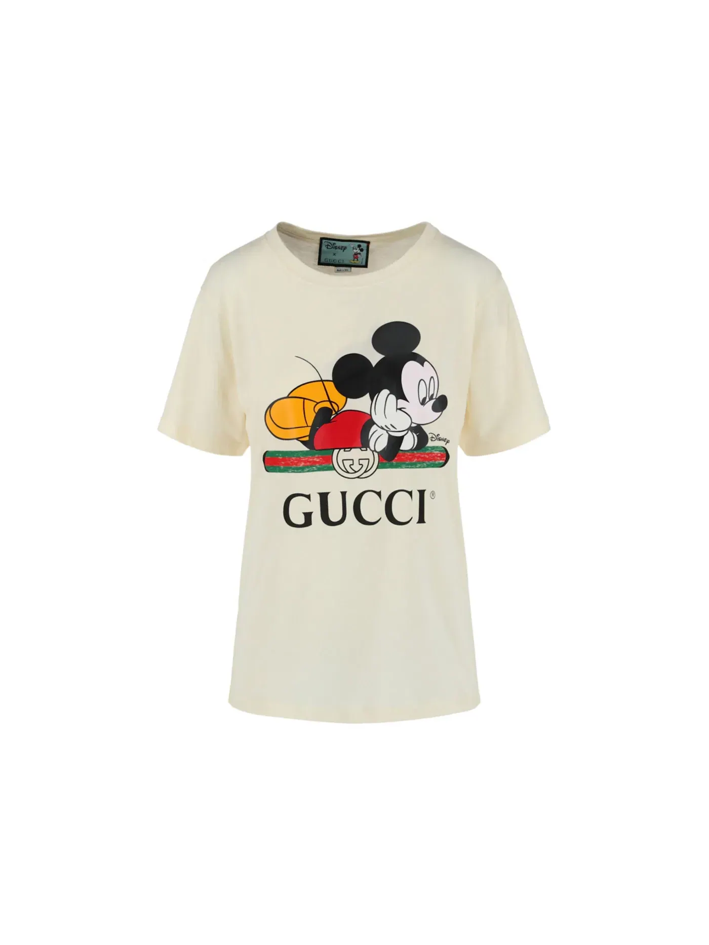 Женская футболка с коротким рукавом Mickey Mouse Logo Gucci — изображение 1 из 3, белый
