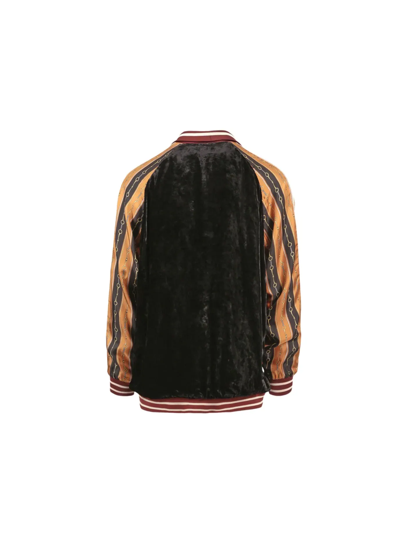Мужская куртка из смесовой ткани с принтом Track Jacket Gucci — изображение 2 из 3, черный