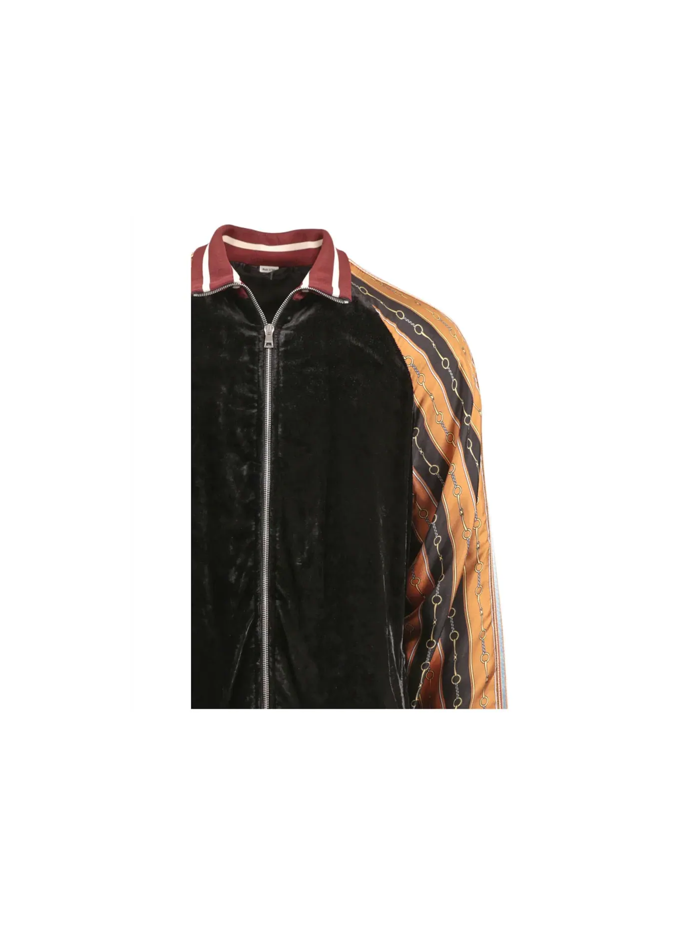 Мужская куртка из смесовой ткани с принтом Track Jacket Gucci — изображение 3 из 3, черный