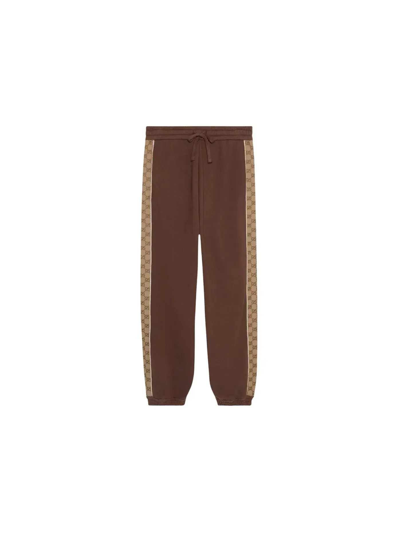 Мужские спортивные штаны с монограммой Gucci Monogram Panelled Cotton Jersey Jogging Pants — изображение 1 из 1