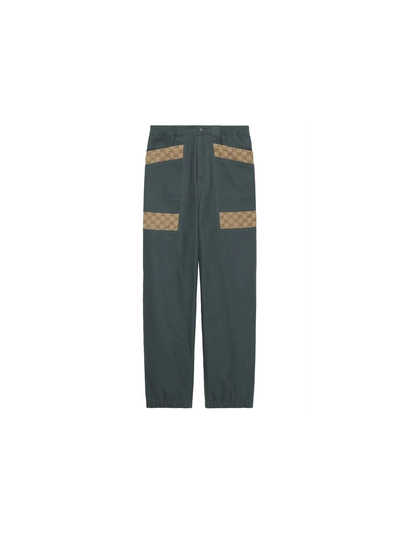 Мужские джинсы с монограммой Gucci — изображение 1 из 1, серый